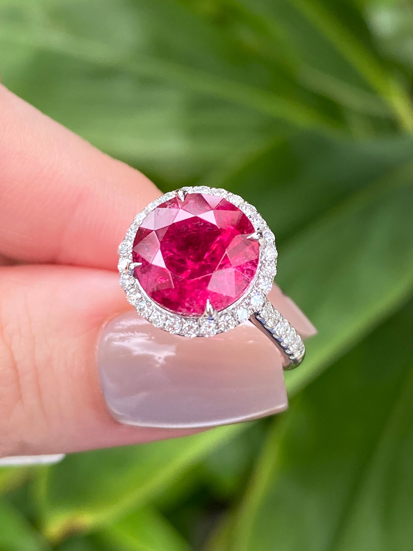 Natural Pink Tourmaline Ring 4.27ct