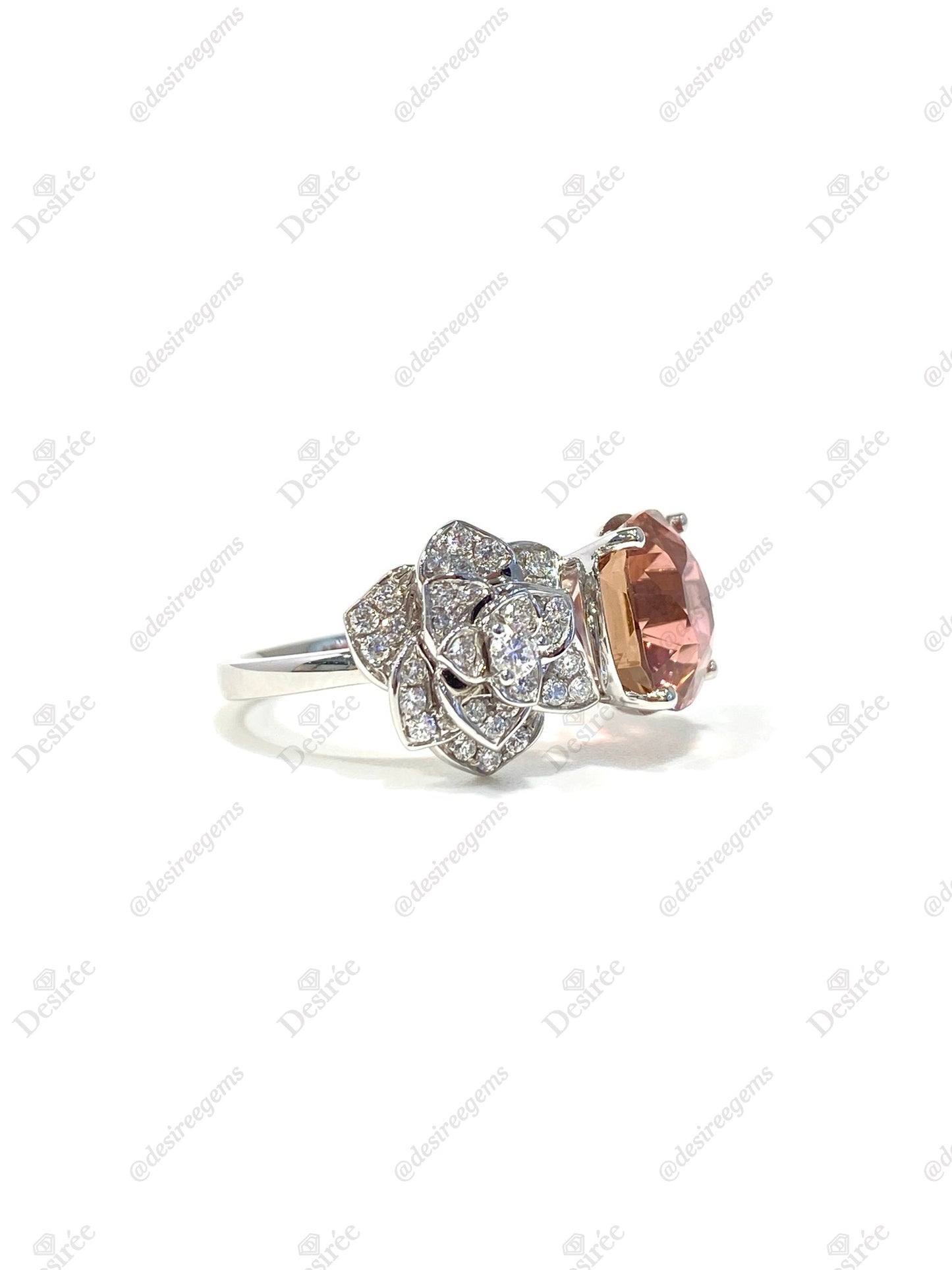 Natural Pink Tourmaline 4.42ct Ring