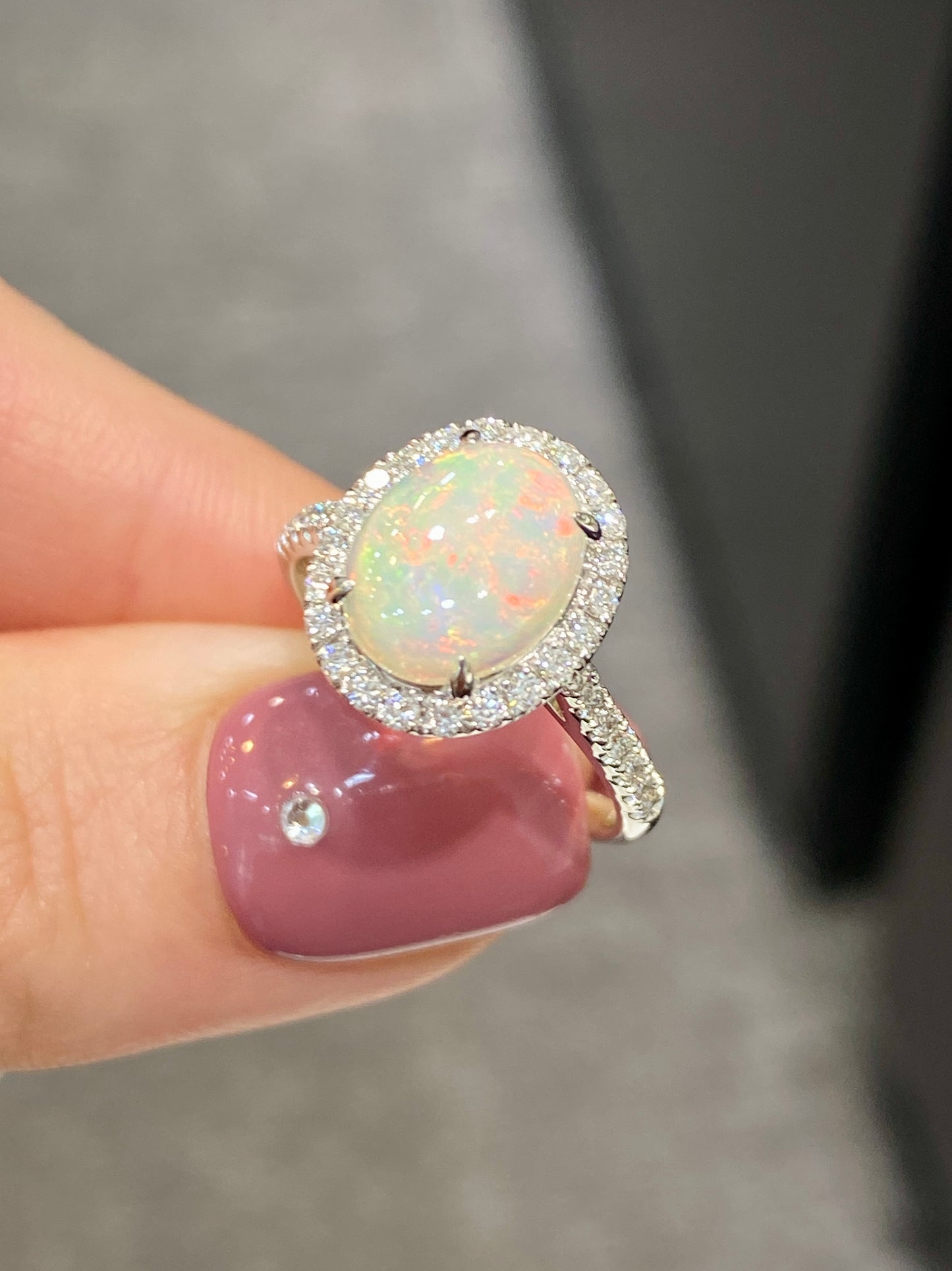 Natural Opal 1.20ct Ring