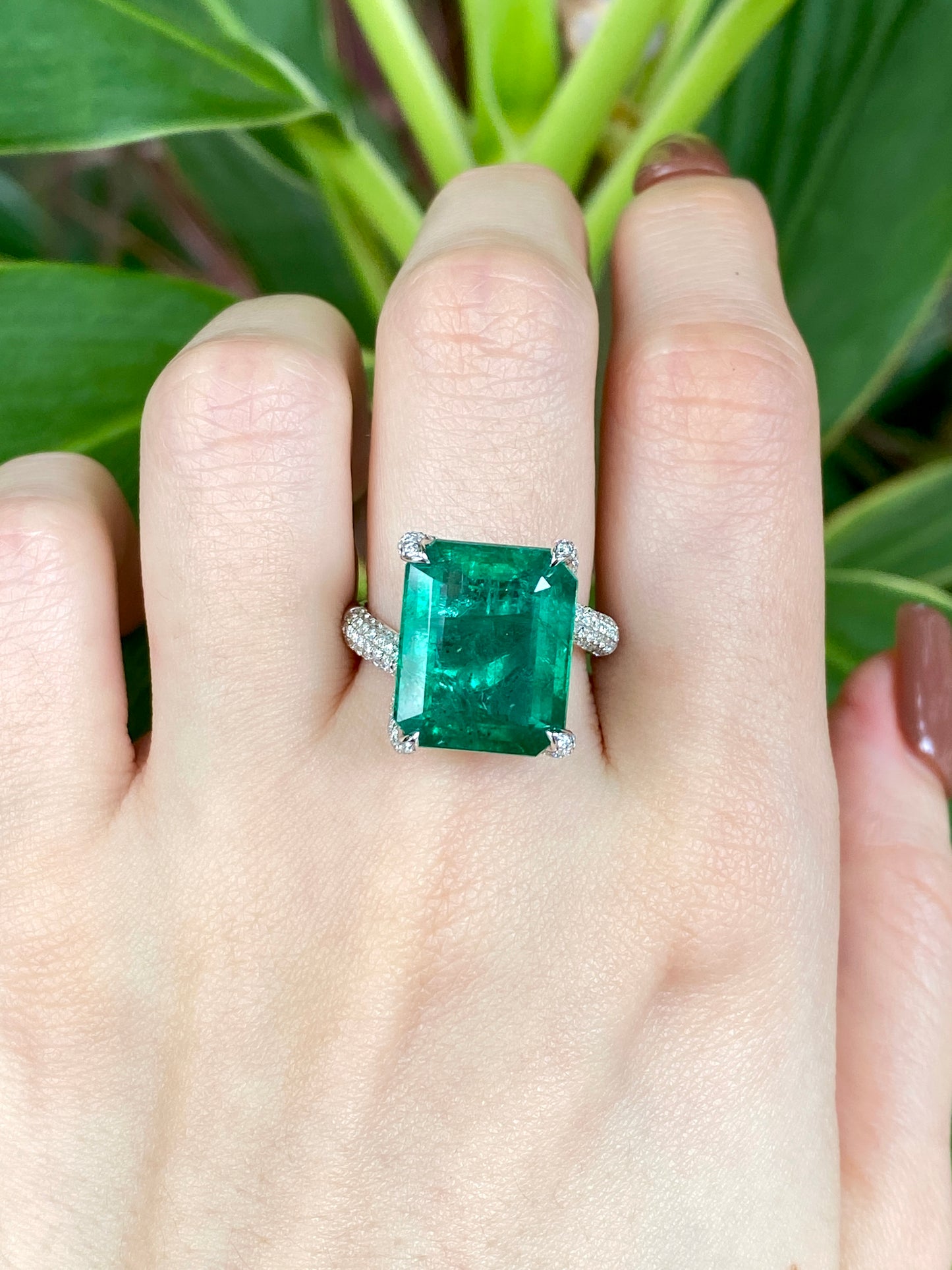 Natural Emerald 10.34ct Ring