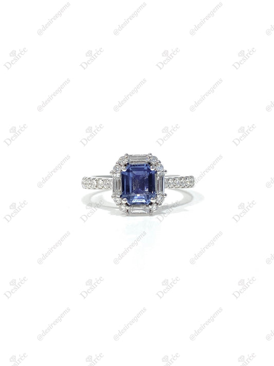 Natural Blue Sapphire 1.22ct Ring