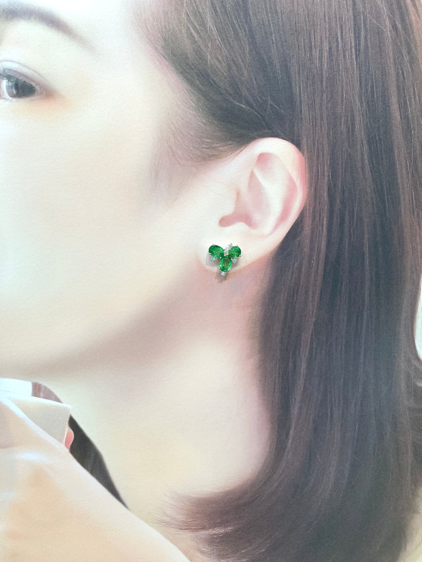 Natural Green Garnet (Tsavorite) 4.73ct Earrings