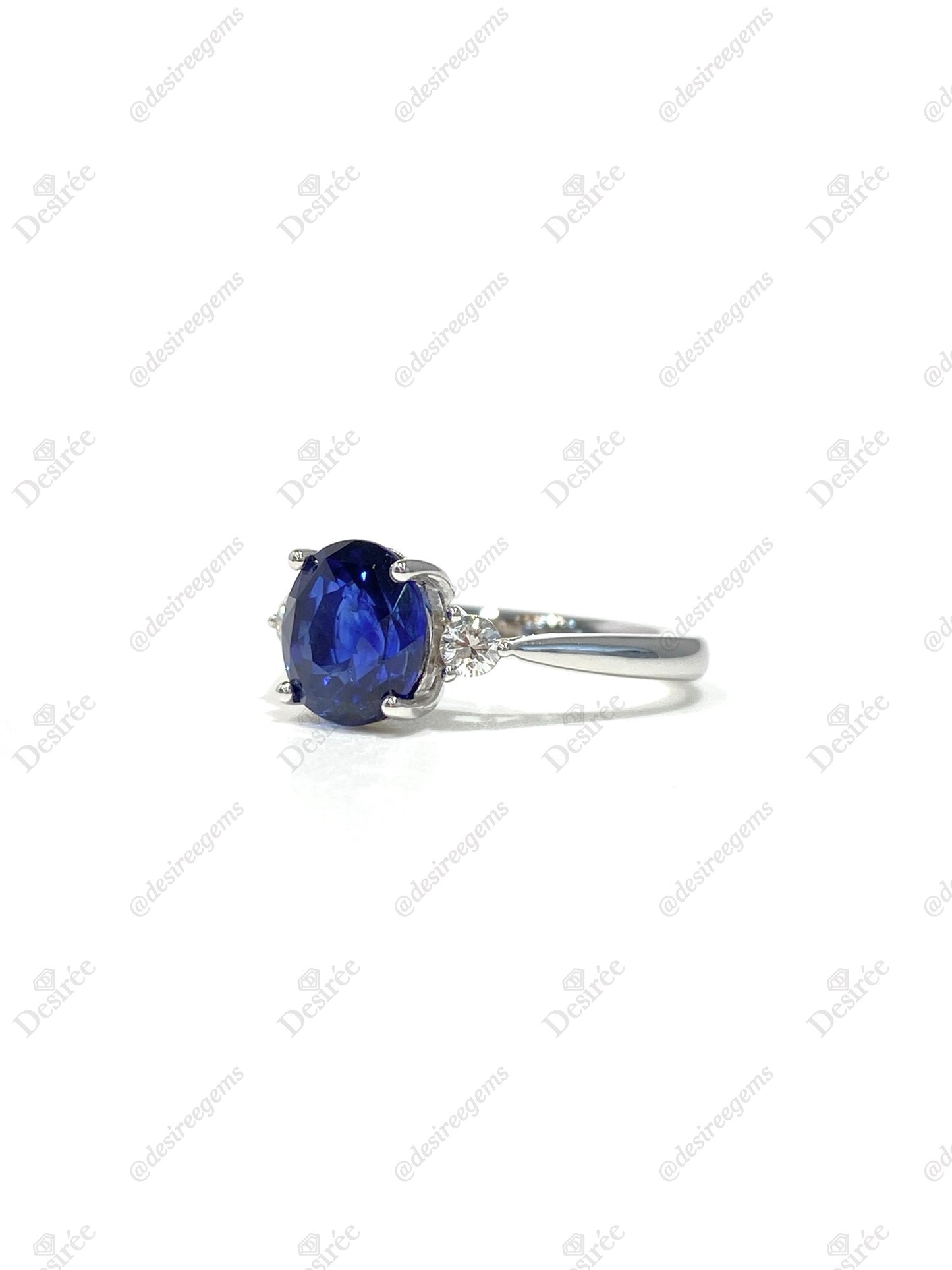 Natural Blue Sapphire 2.56ct Ring