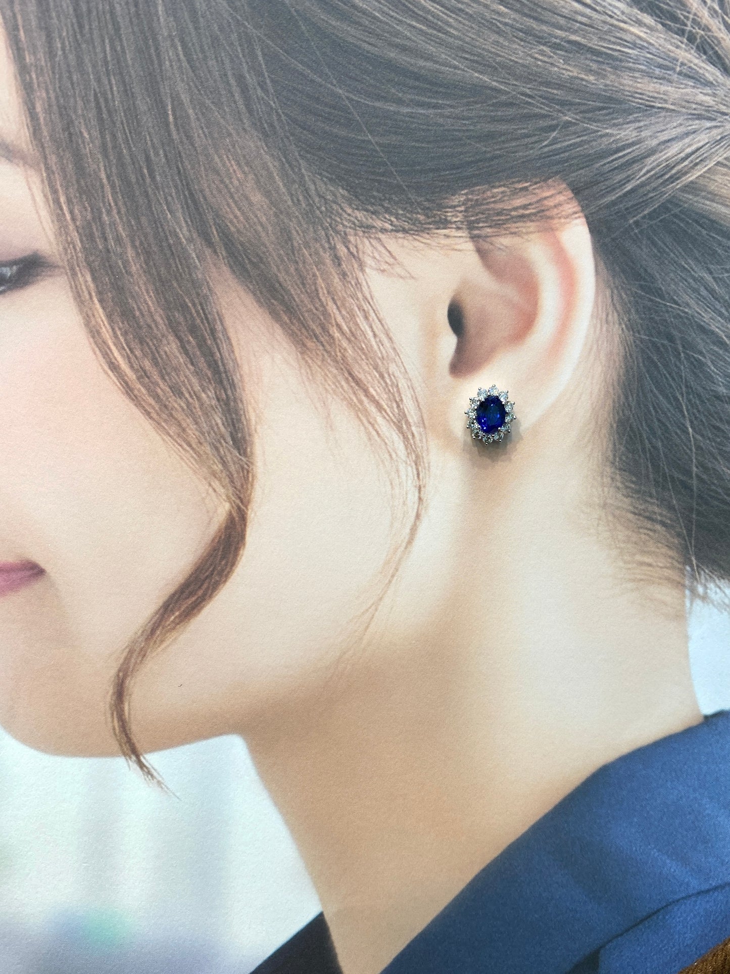 Blue Sapphire 3.36ct Earrings