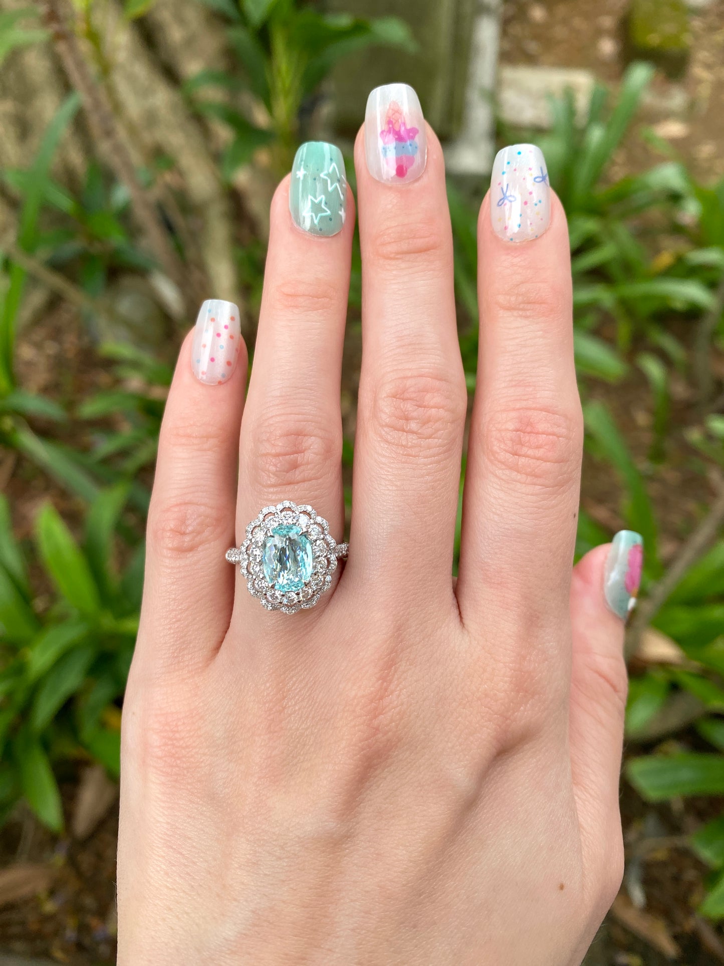 Natural Paraiba Tourmaline 1.28ct Ring