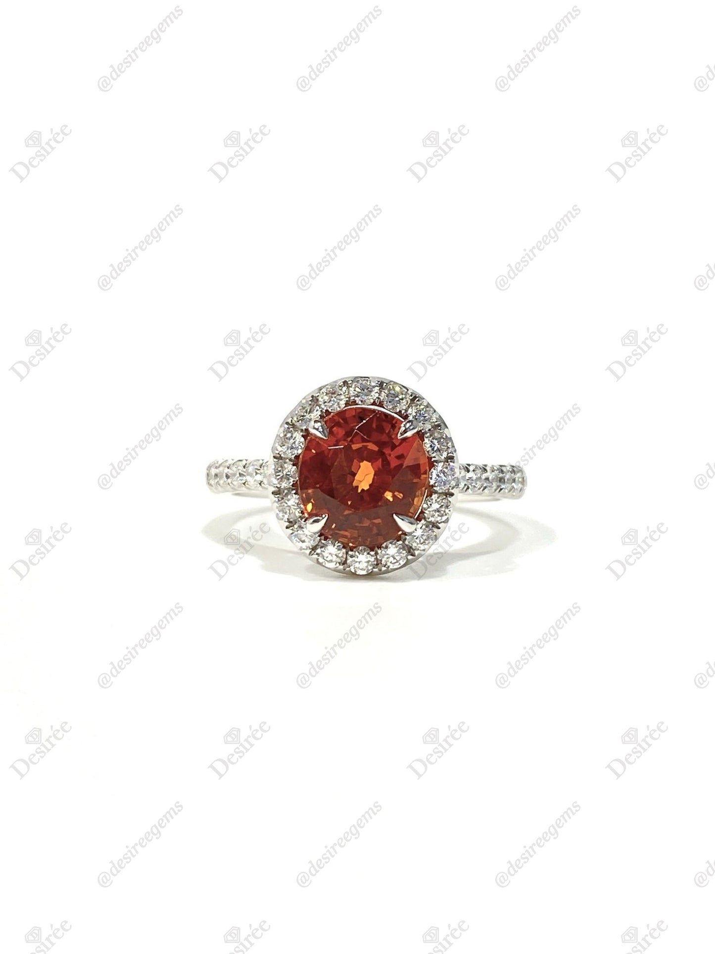 Natural Mandarin Garnet 2.10ct Ring
