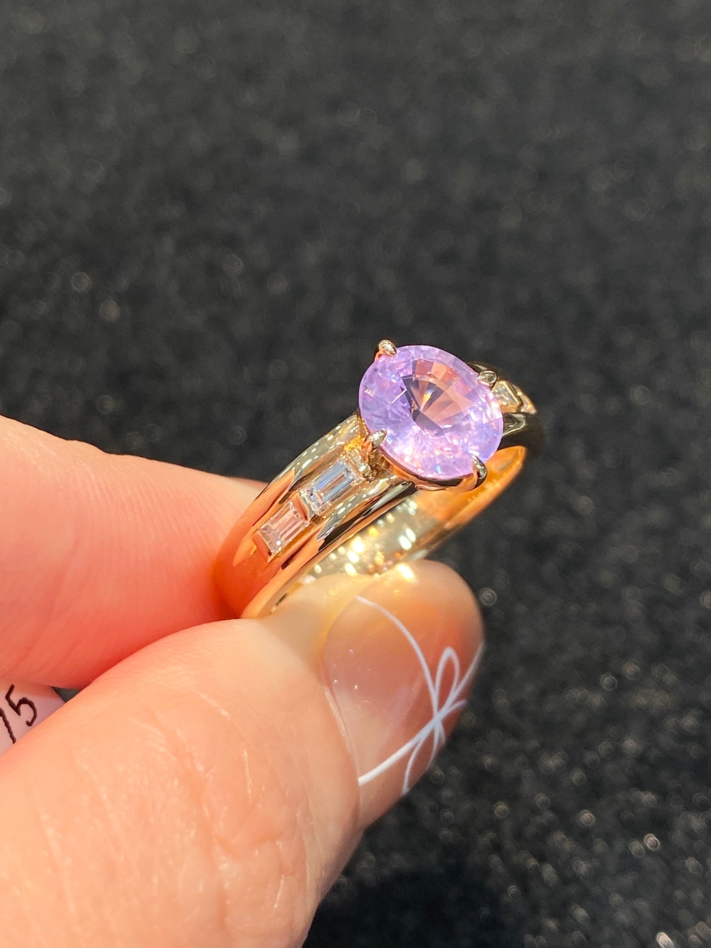 Natural Pink Sapphire 1.75ct Ring