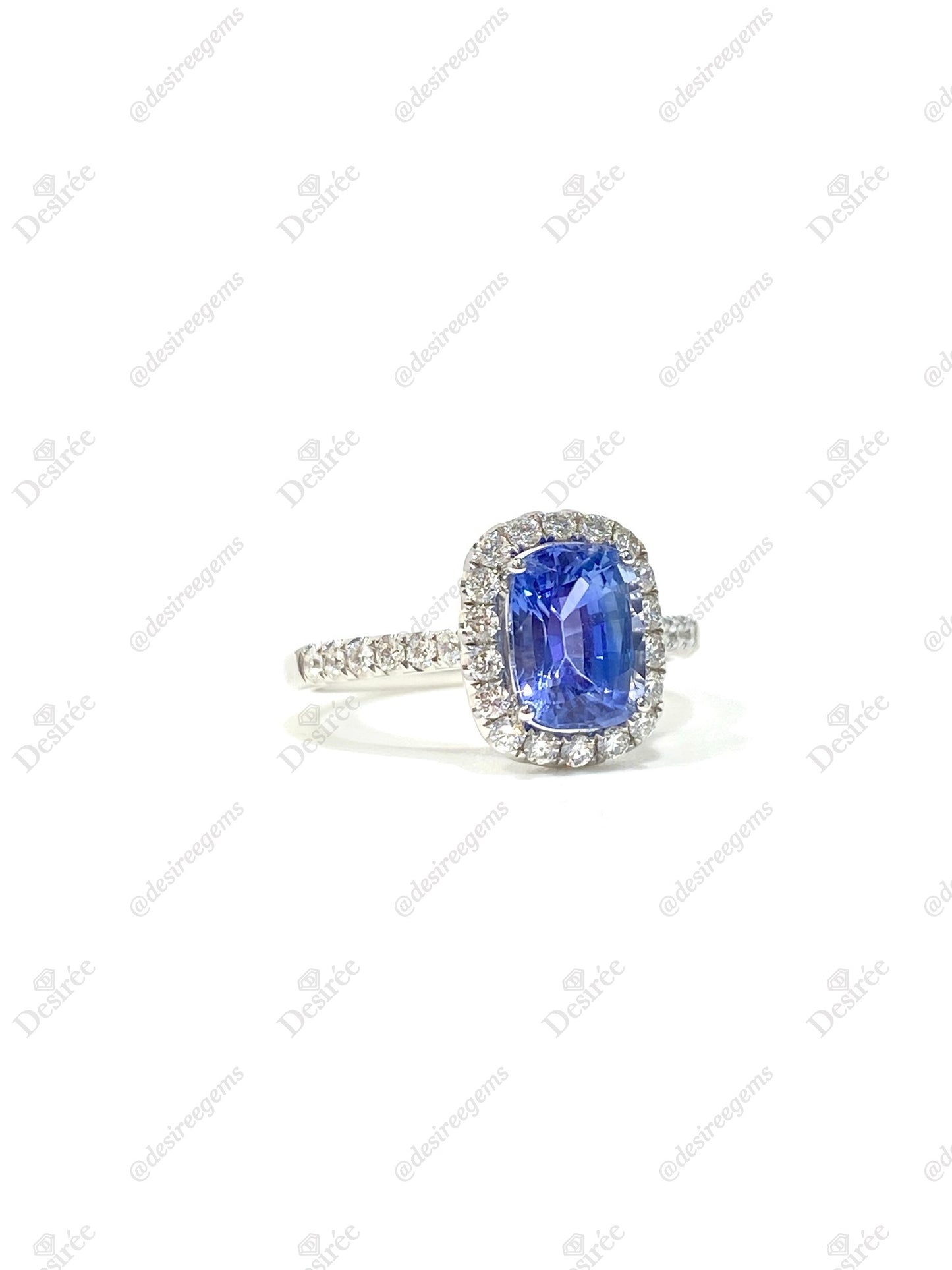 Natural Blue Sapphire Ring 2.13ct