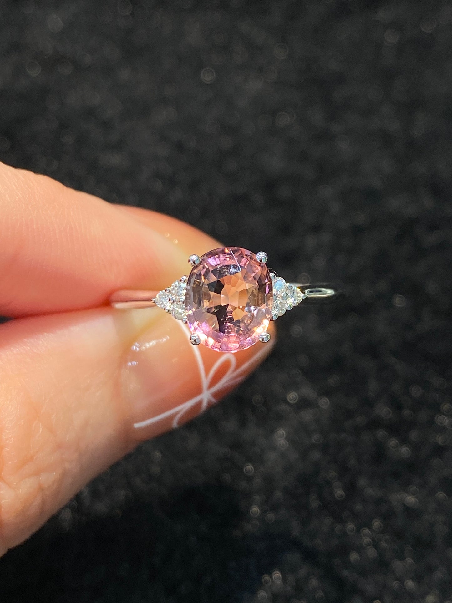 Natural Pink Tourmaline 1.49ct Ring