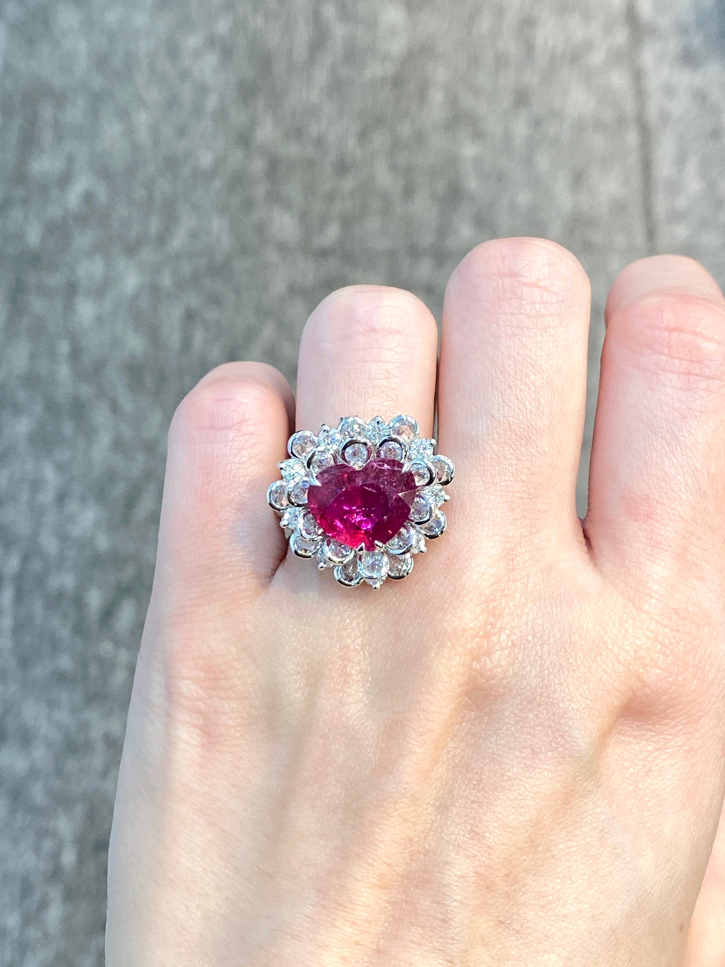 Natural Pink Tourmaline 3.73ct Ring/ Pendant