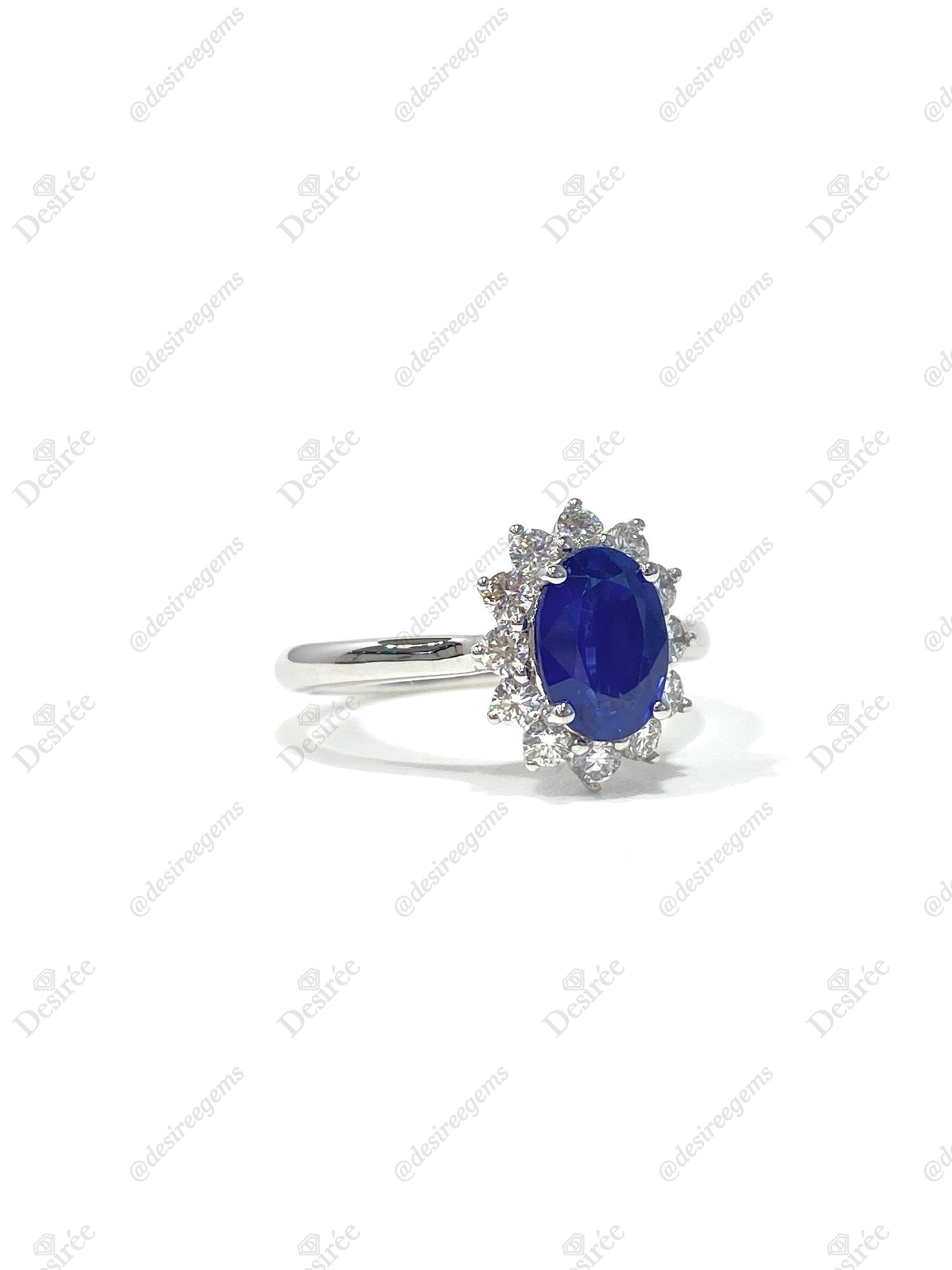 Natural Blue Sapphire Ring 1.29ct