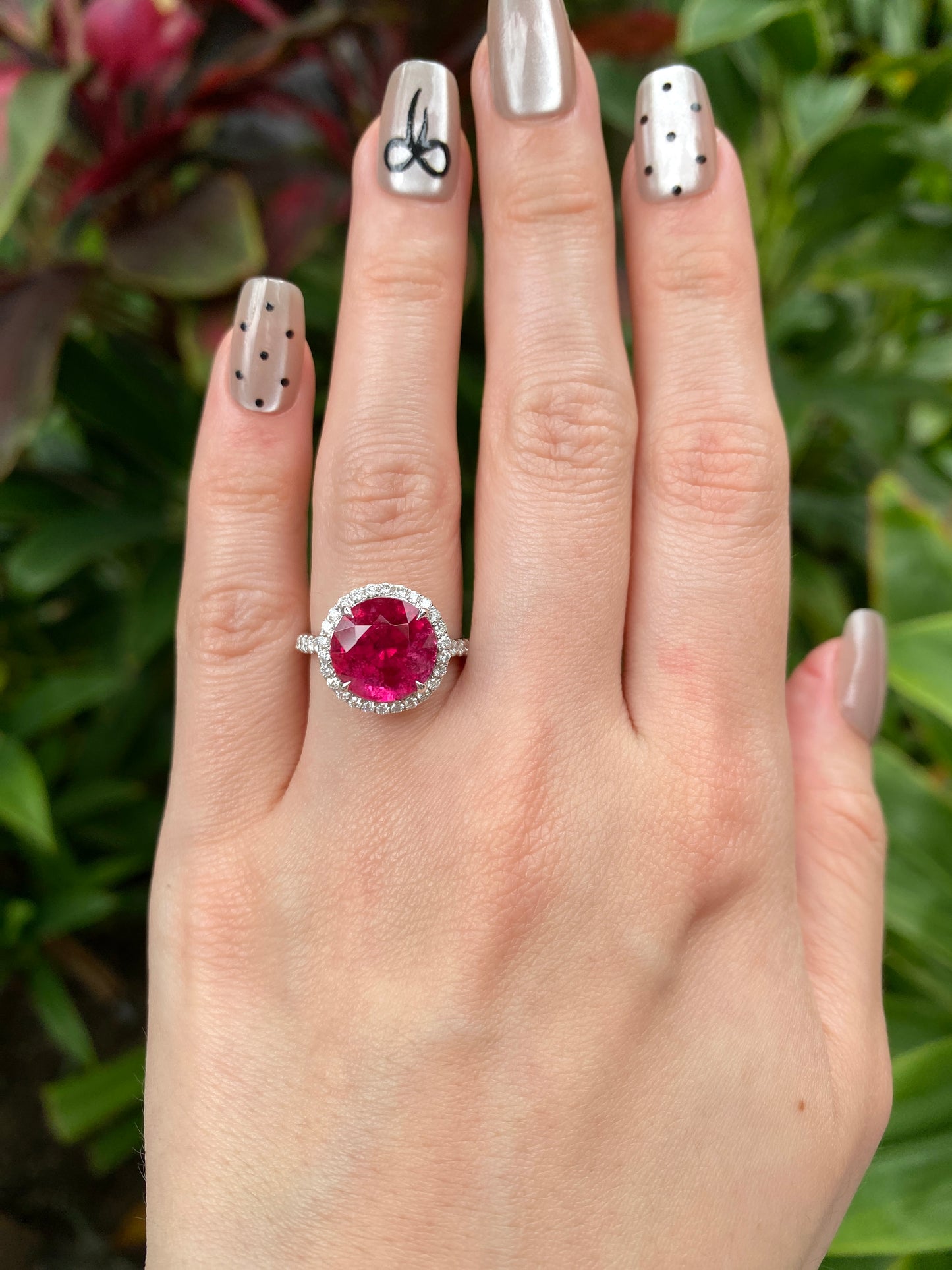 Natural Pink Tourmaline Ring 4.27ct