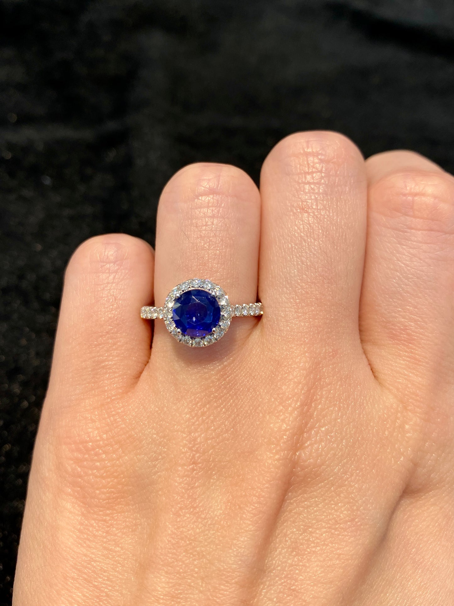Natural Blue Sapphire 1.78ct Ring