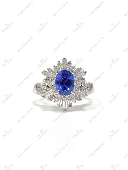 Natural Blue Sapphire 1.51ct Ring