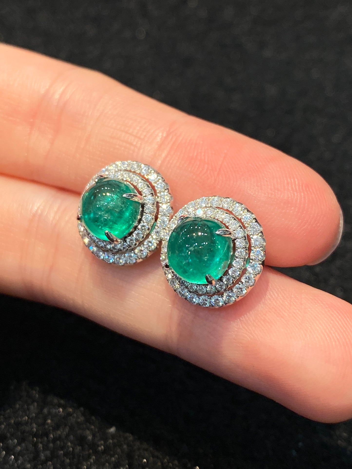 Natural Emerald 4.23ct Earrings