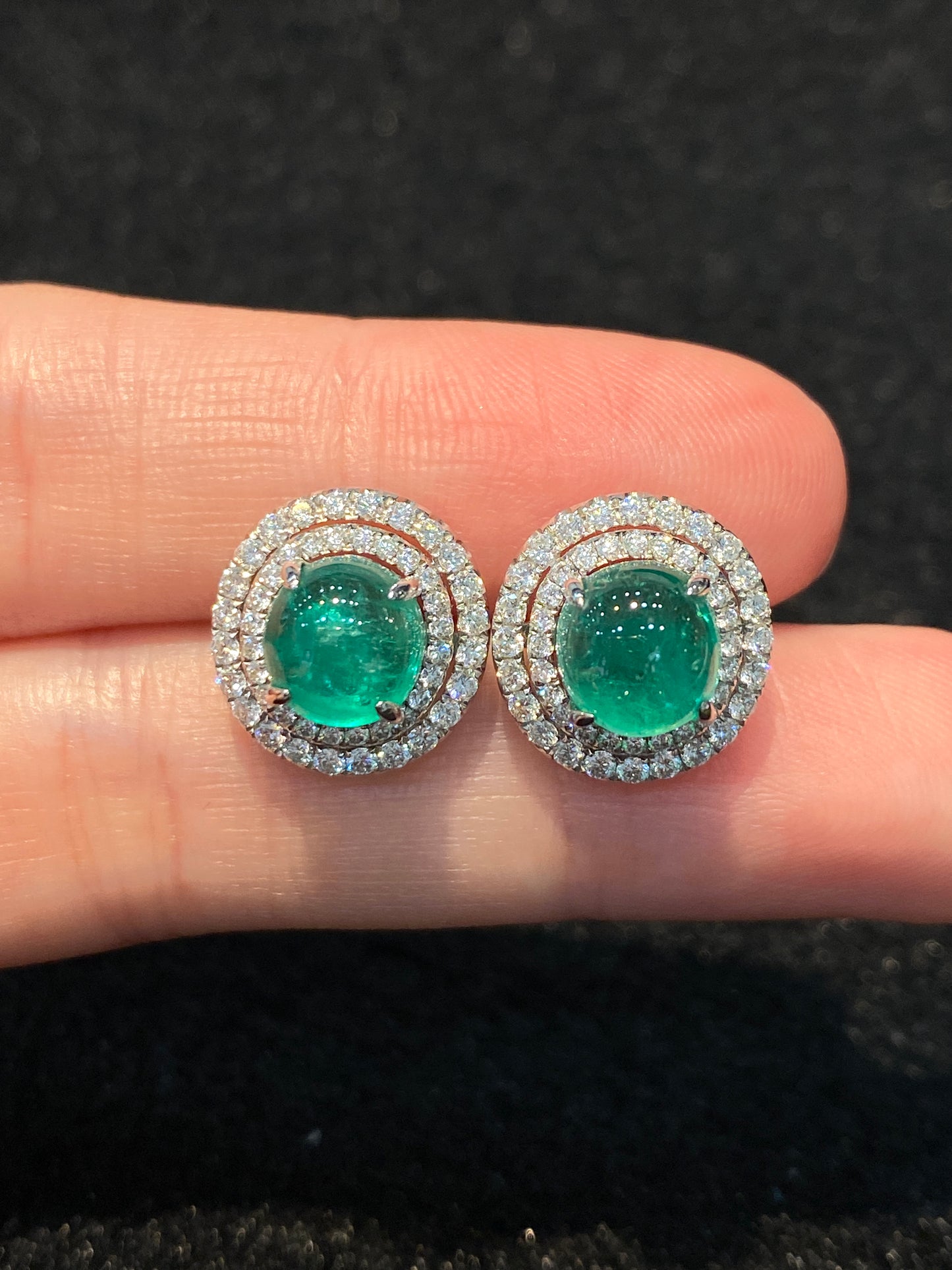 Natural Emerald 4.23ct Earrings