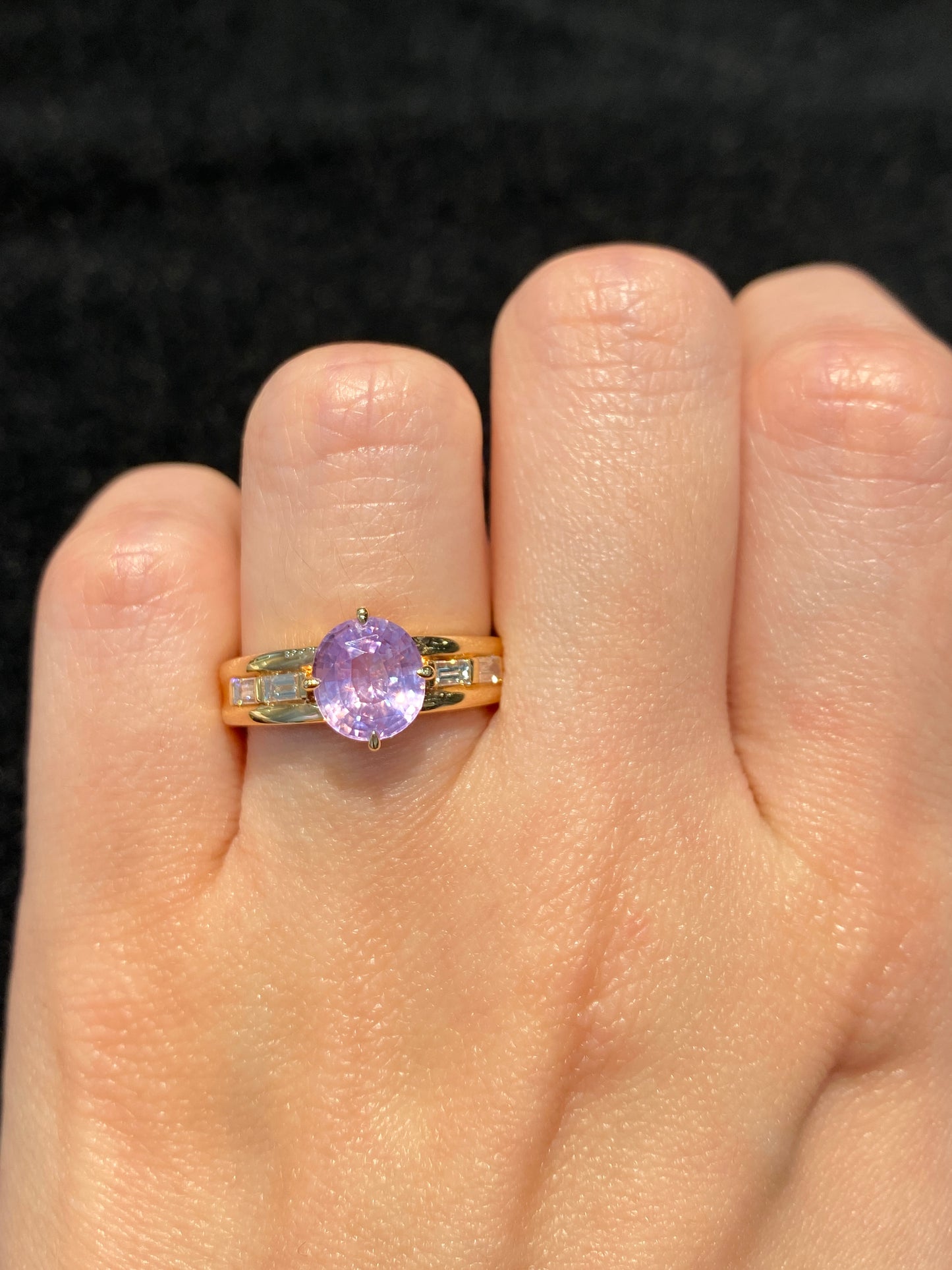 Natural Pink Sapphire 1.75ct Ring