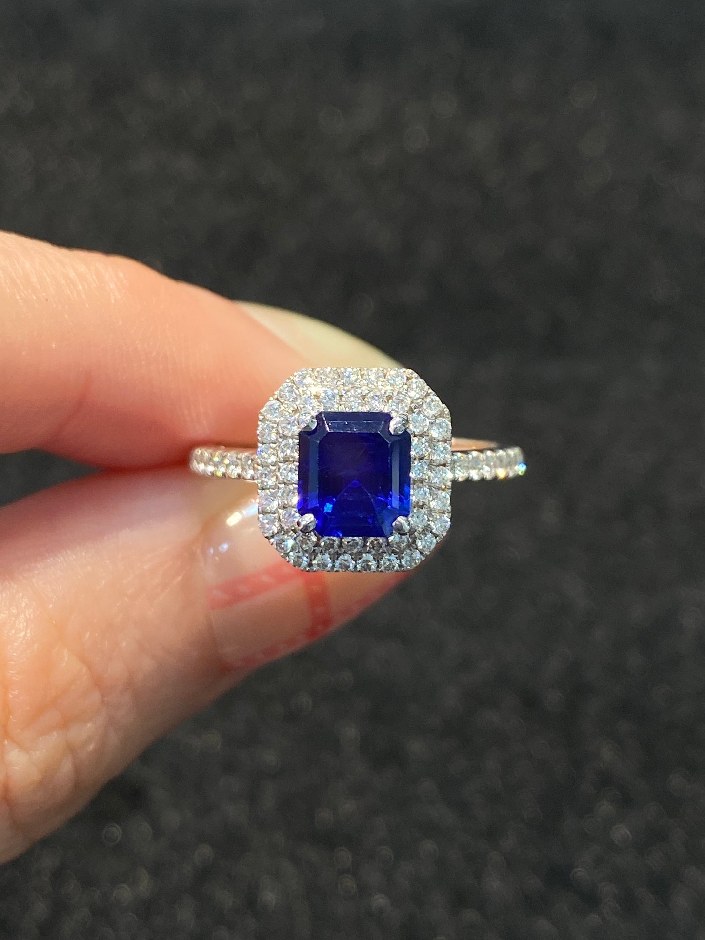 Natural Blue Sapphire 1.35ct Ring