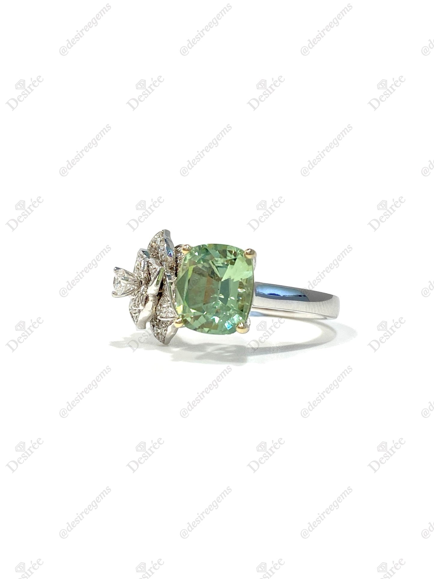 Natural Green Tourmaline 2.35ct Ring