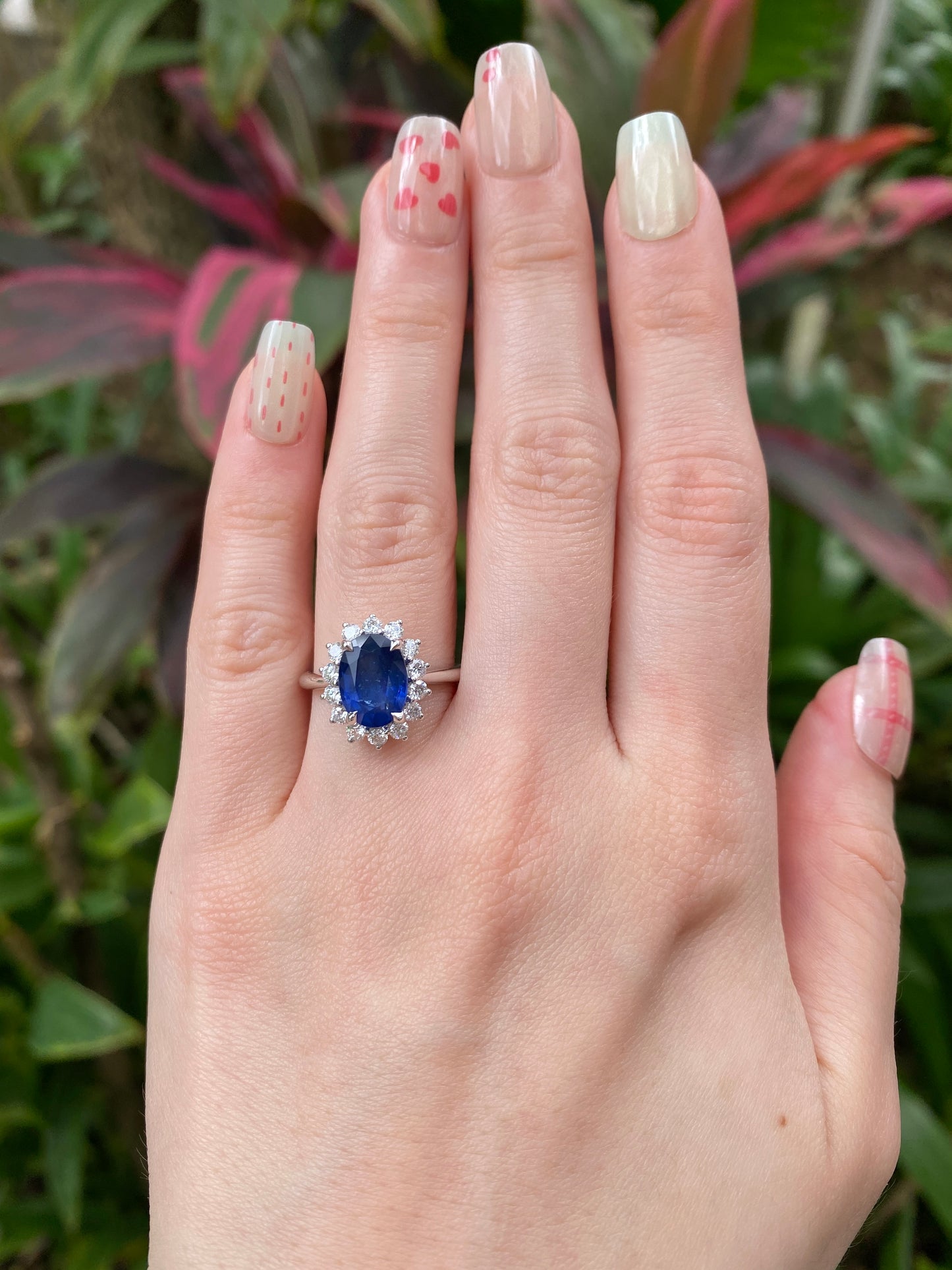 Natural Blue Sapphire 3.11ct Ring