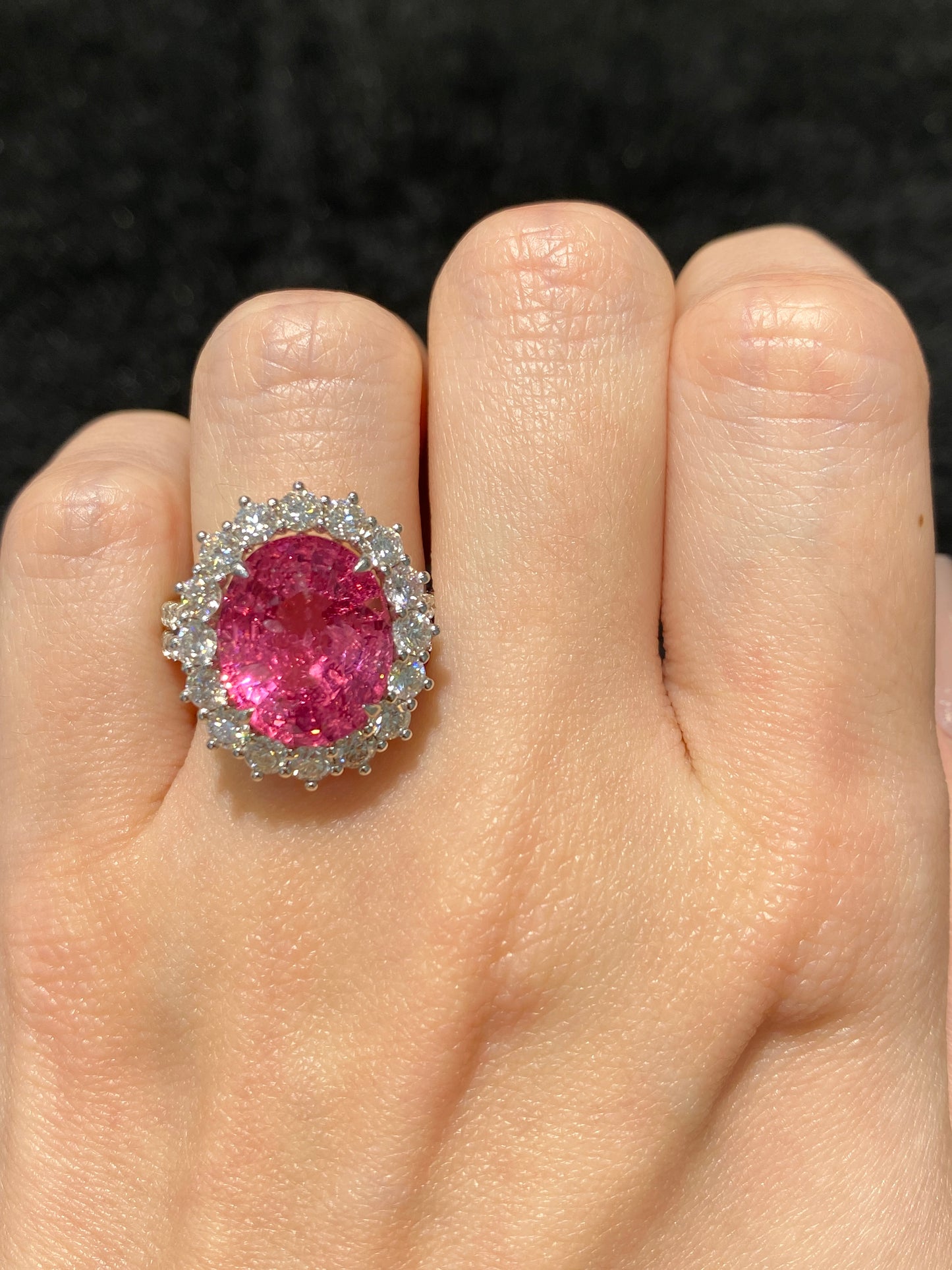 Natural Mahenge Pink Spinel 7.16ct Ring
