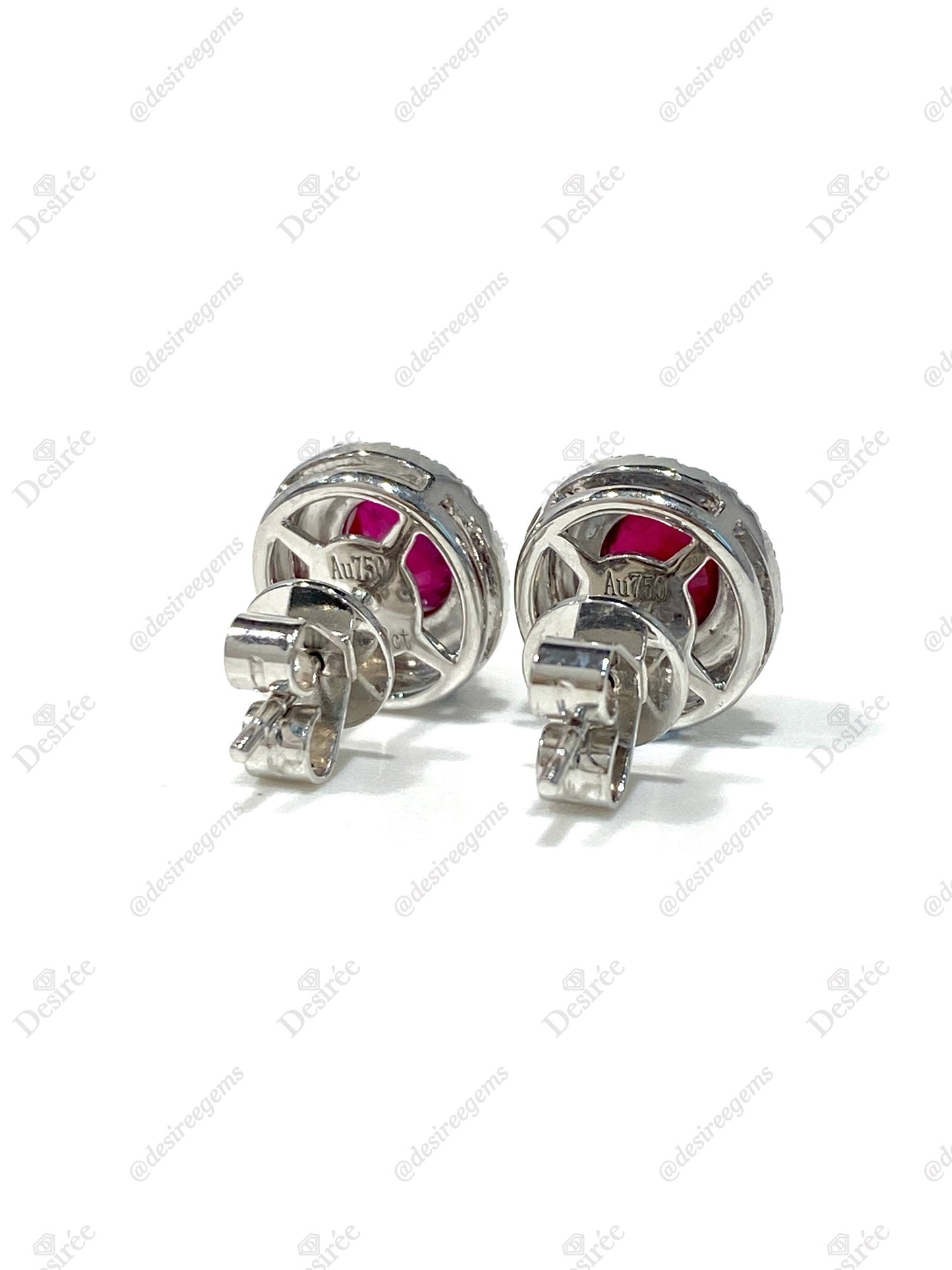 Natural Ruby 1.48ct Earrings