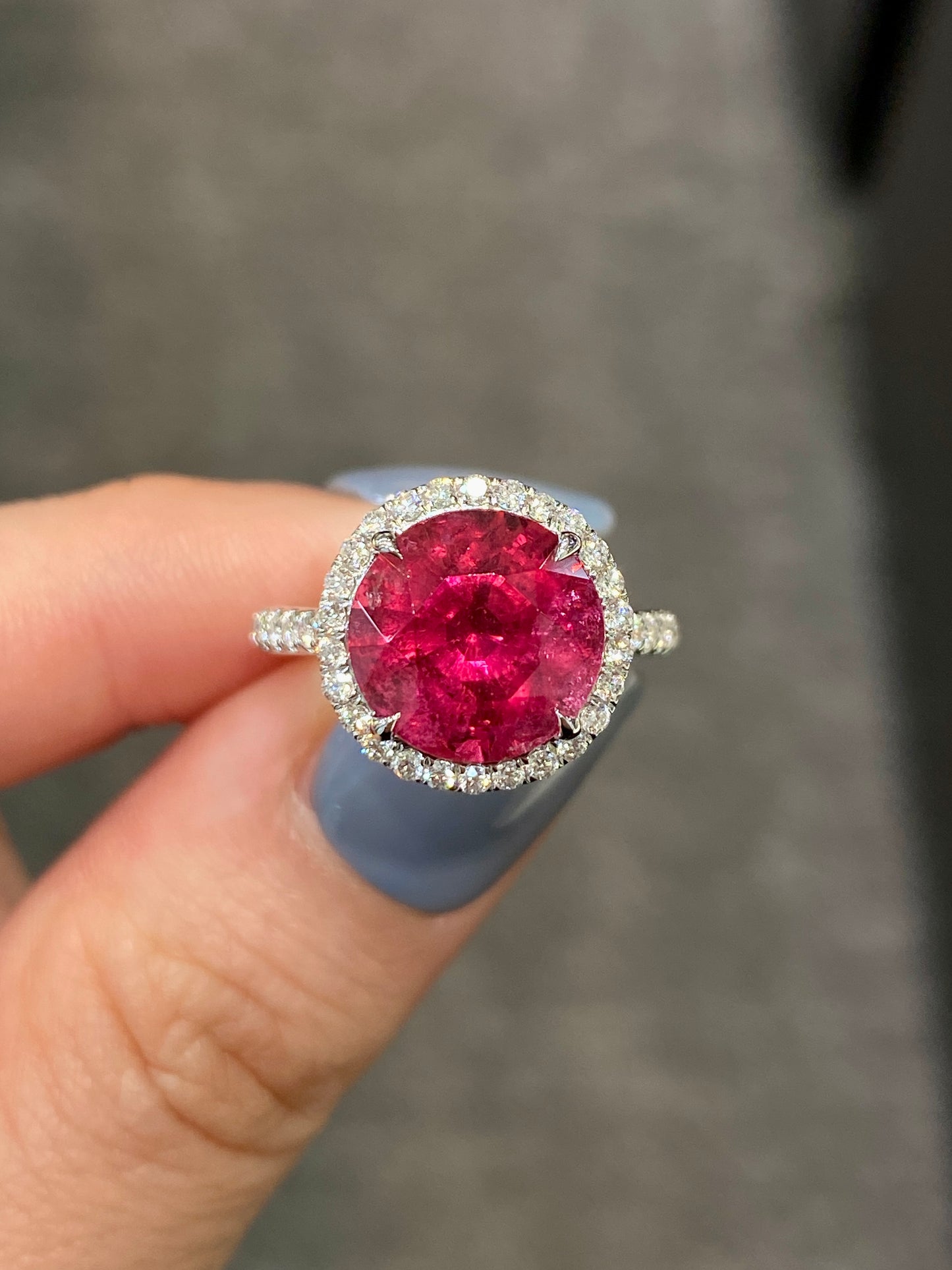Natural Pink Tourmaline Ring 4.27ct