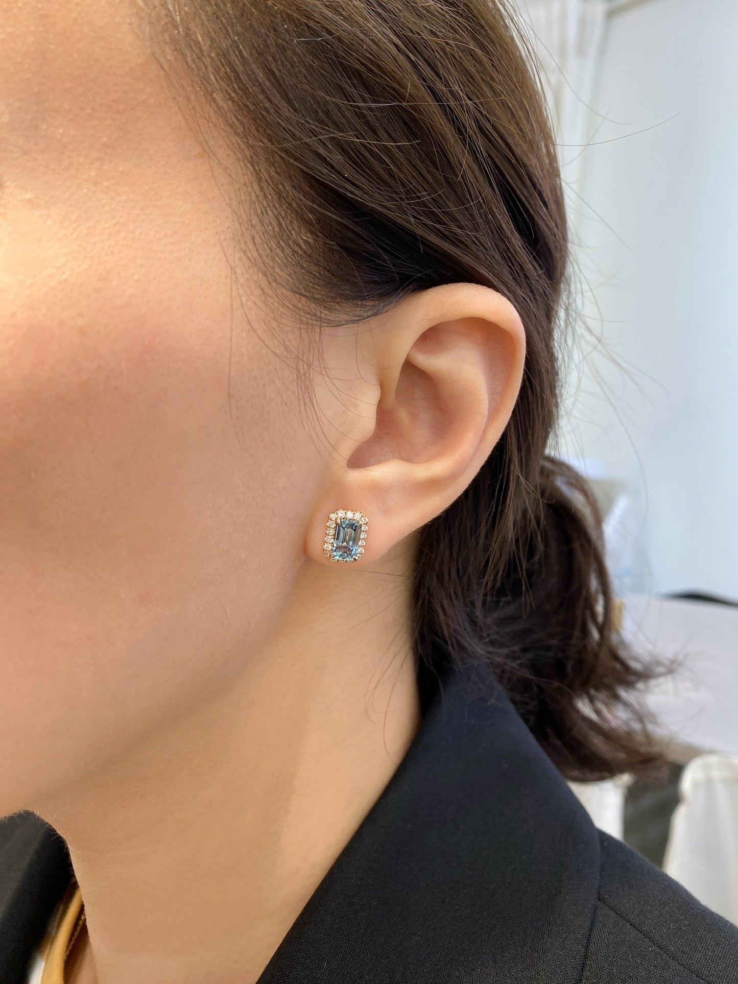 Natural Aquamarine Earrings 2.34ct