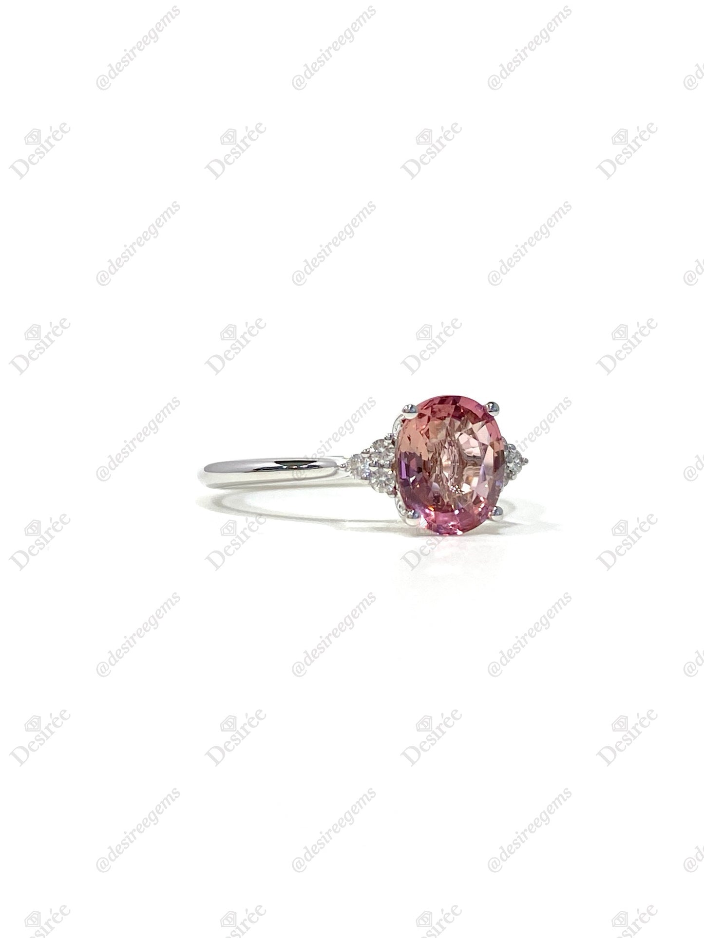 Natural Pink Tourmaline 1.49ct Ring