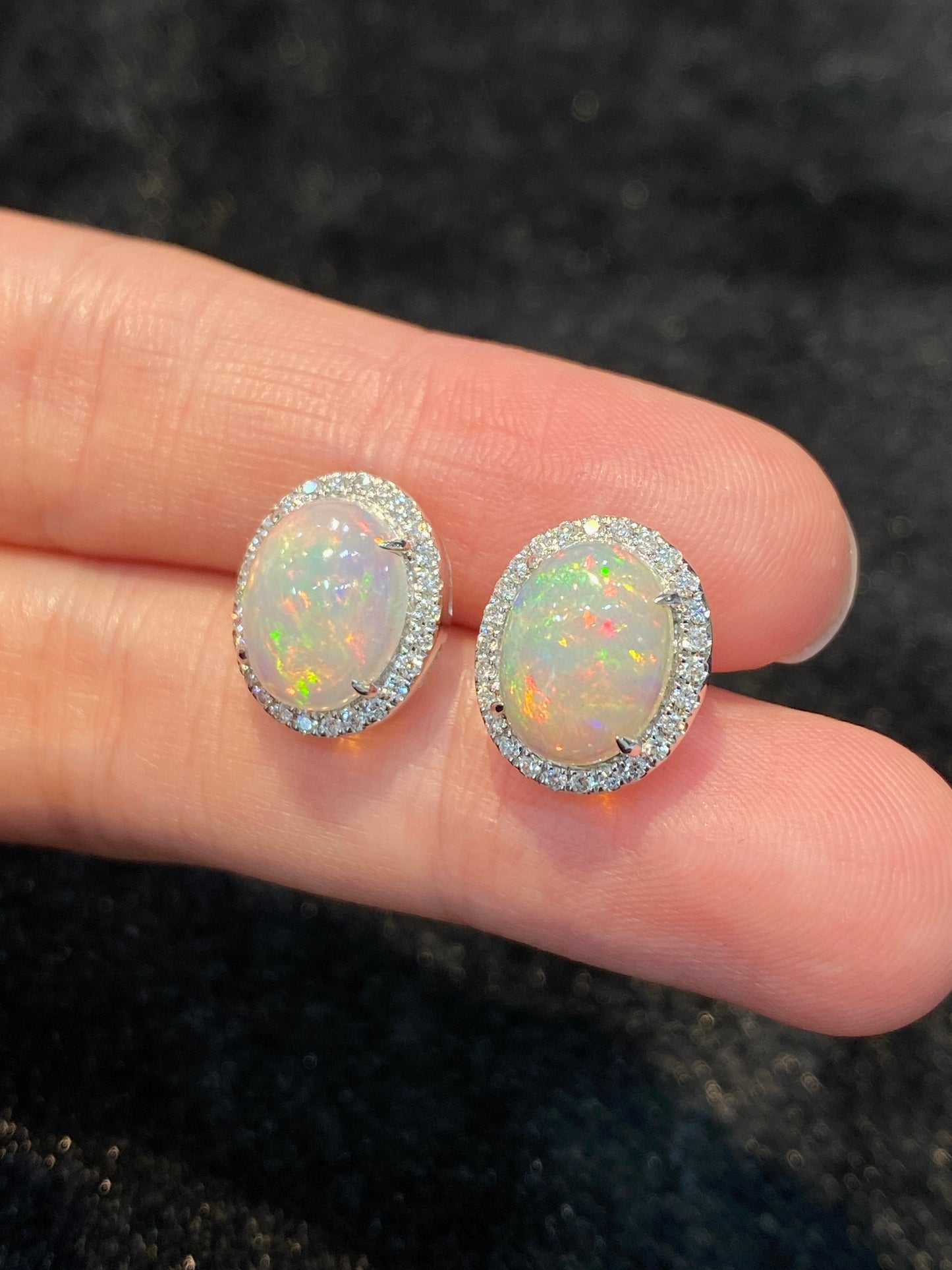 Natural Opal 3.12ct Earrings