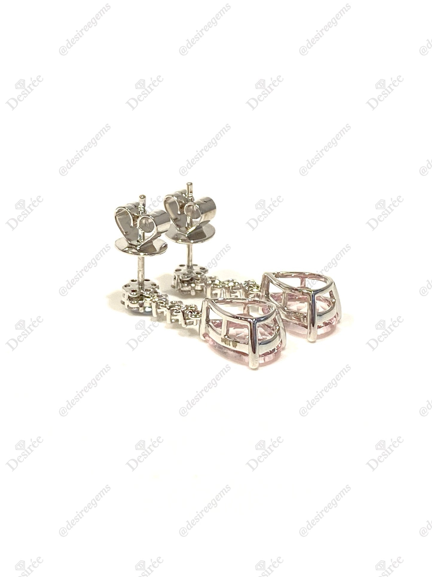 Natural Morganite 2.66ct Earrings