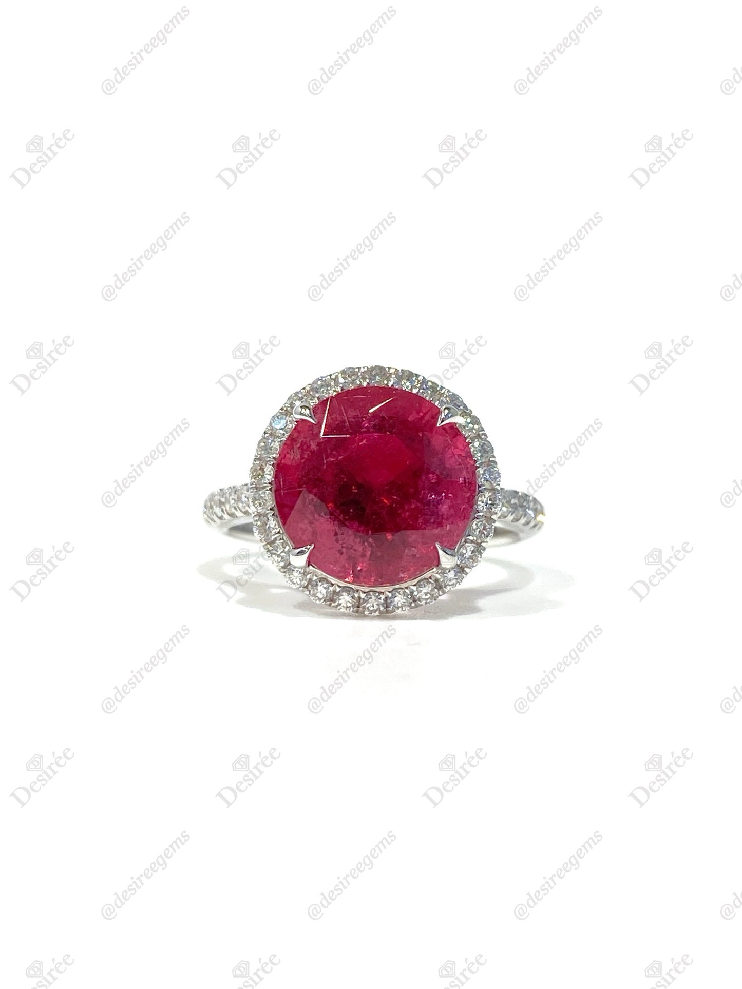 Natural Pink Tourmaline Ring 4.27ct
