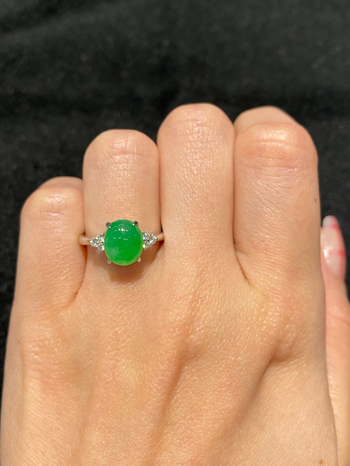 Natural Type A Jadeite Ring