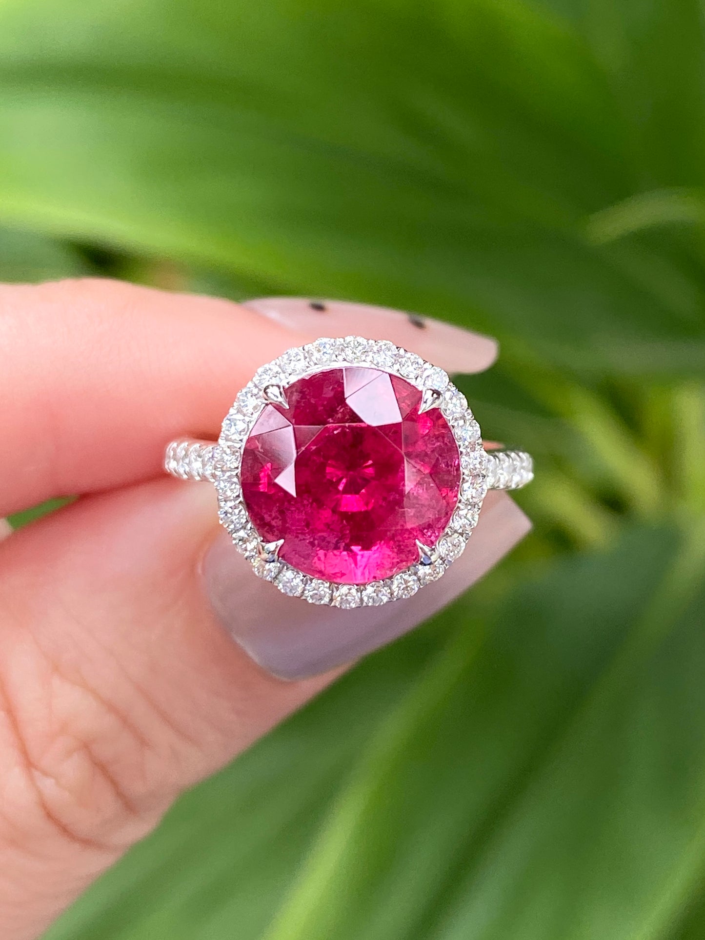 Natural Pink Tourmaline Ring 4.27ct