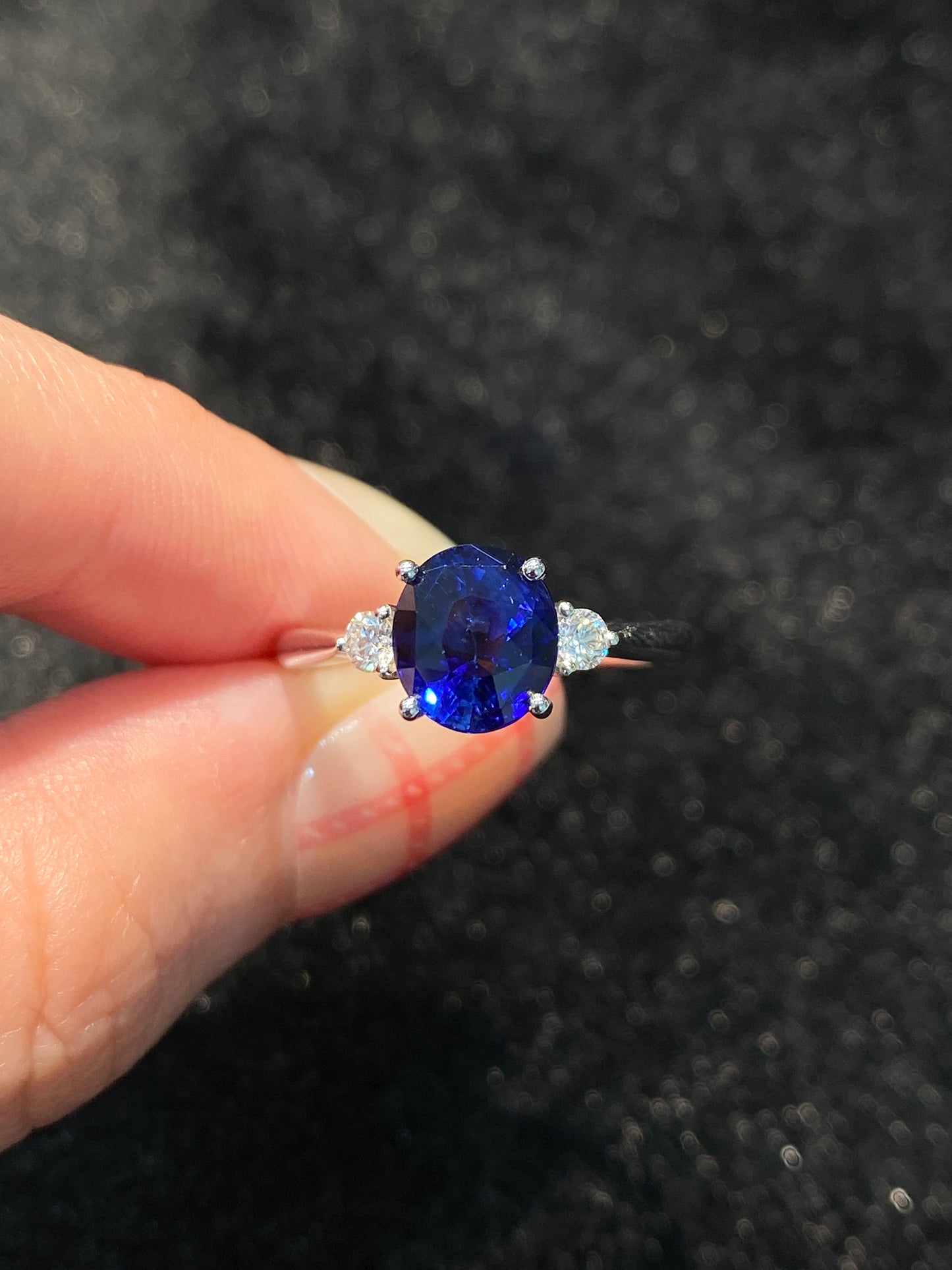 Natural Blue Sapphire 2.56ct Ring