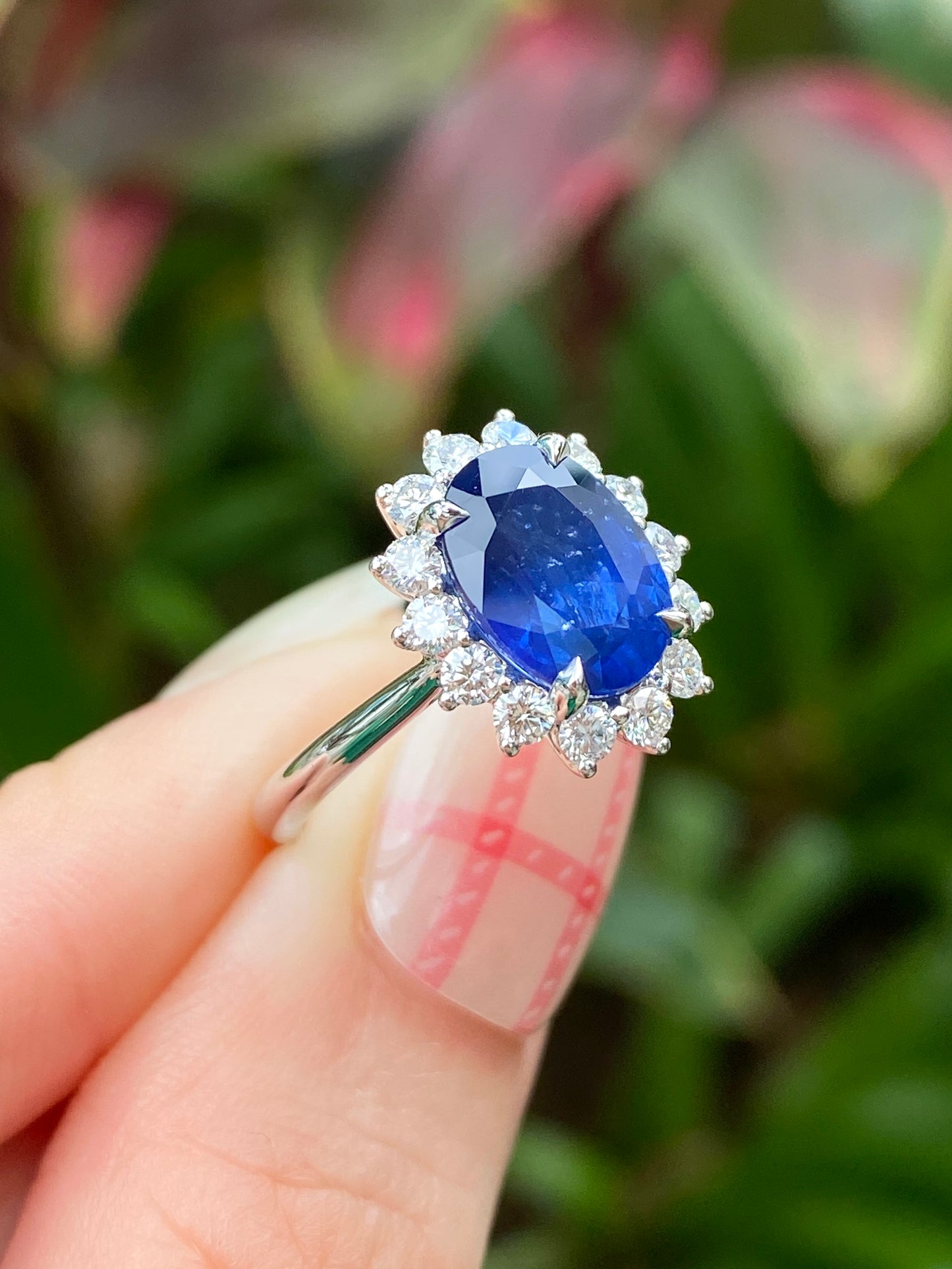Natural Blue Sapphire 3.11ct Ring