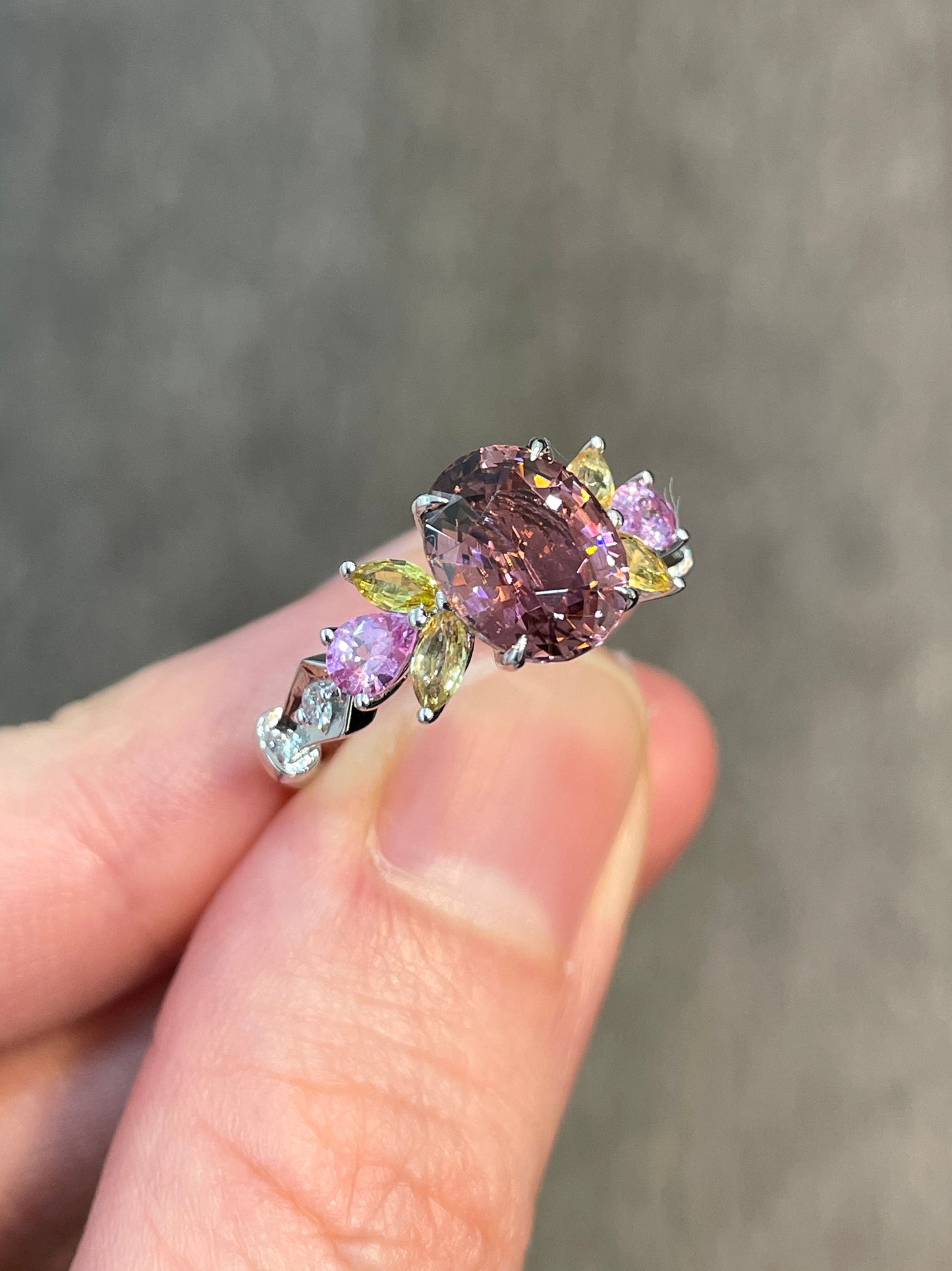 Natural Purple Tourmaline 2.20ct Ring