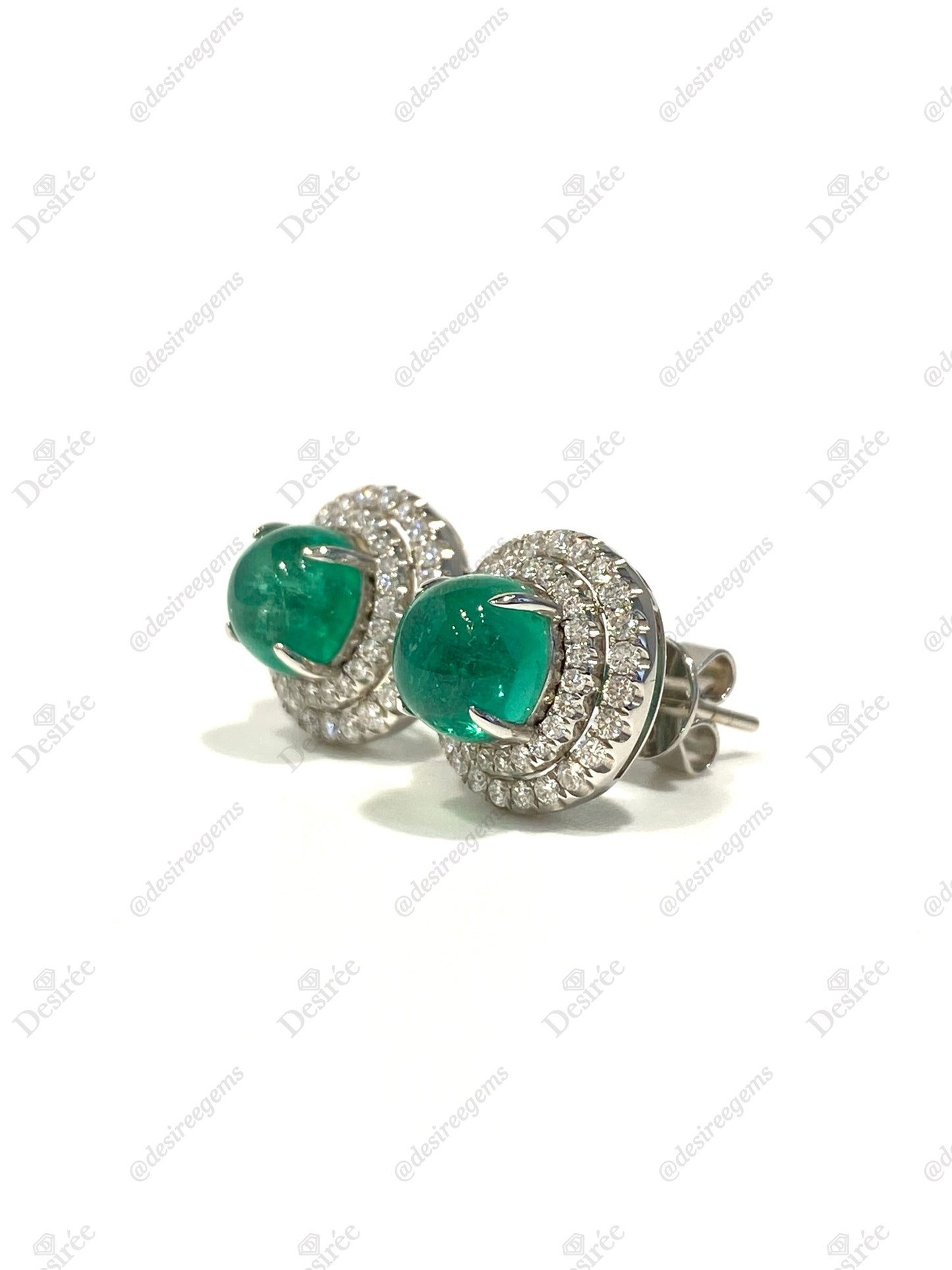 Natural Emerald 4.23ct Earrings