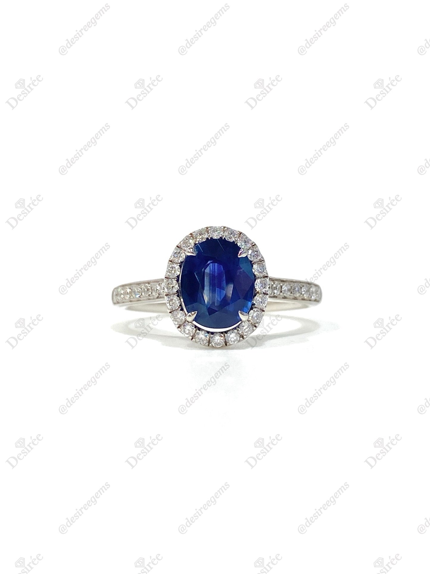 Natural Blue Sapphire 1.38ct Ring
