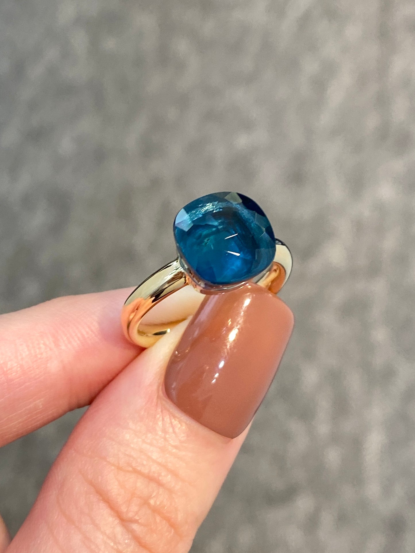 Natural London Blue Topaz 7.1ct Ring