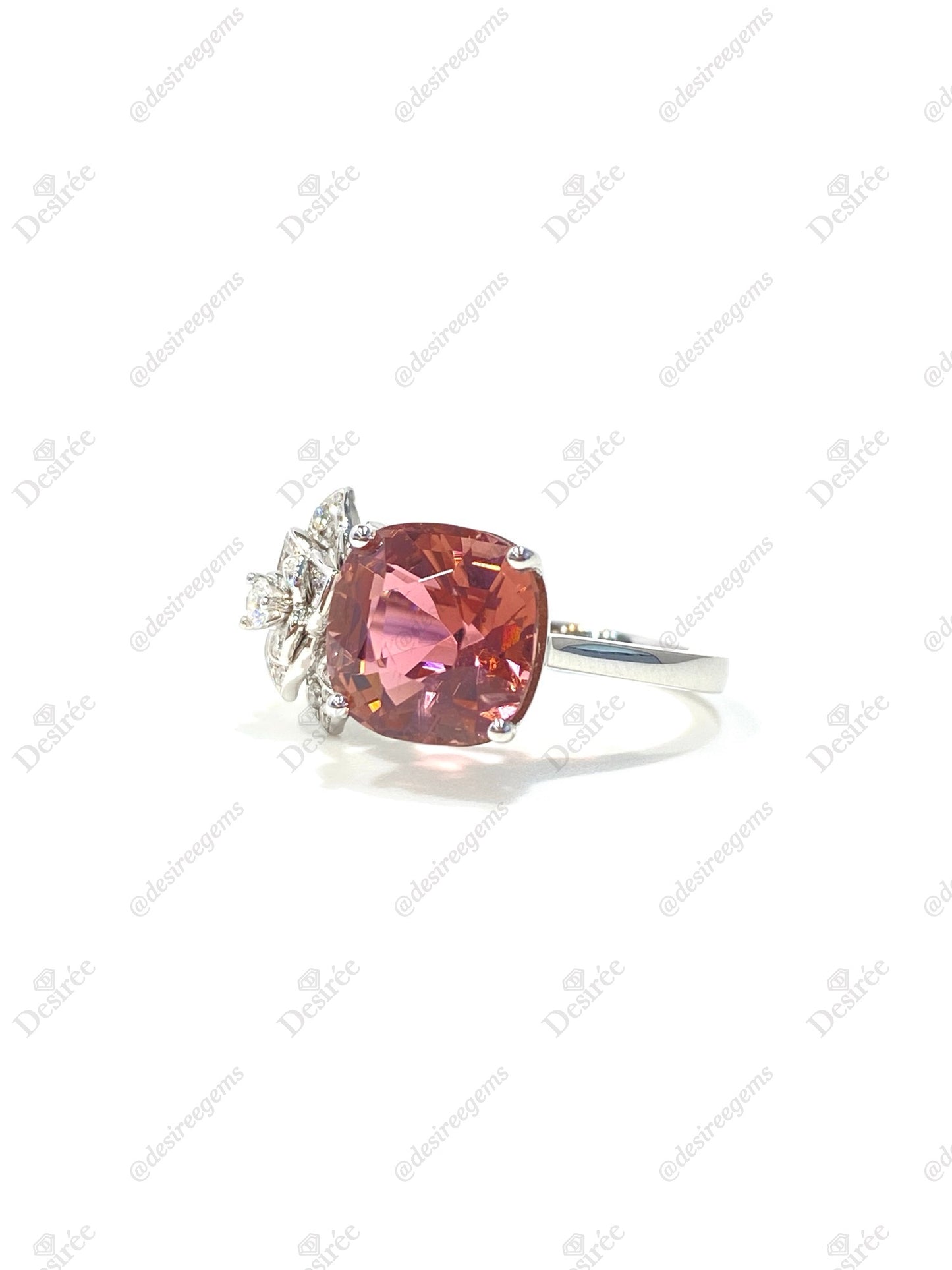 Natural Pink Tourmaline 4.42ct Ring