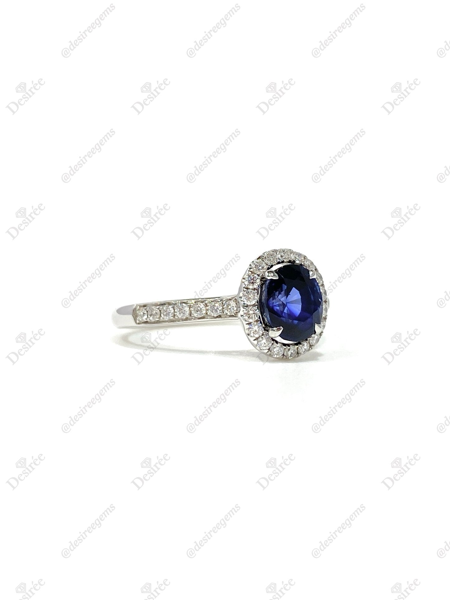 Natural Blue Sapphire 1.34ct Ring