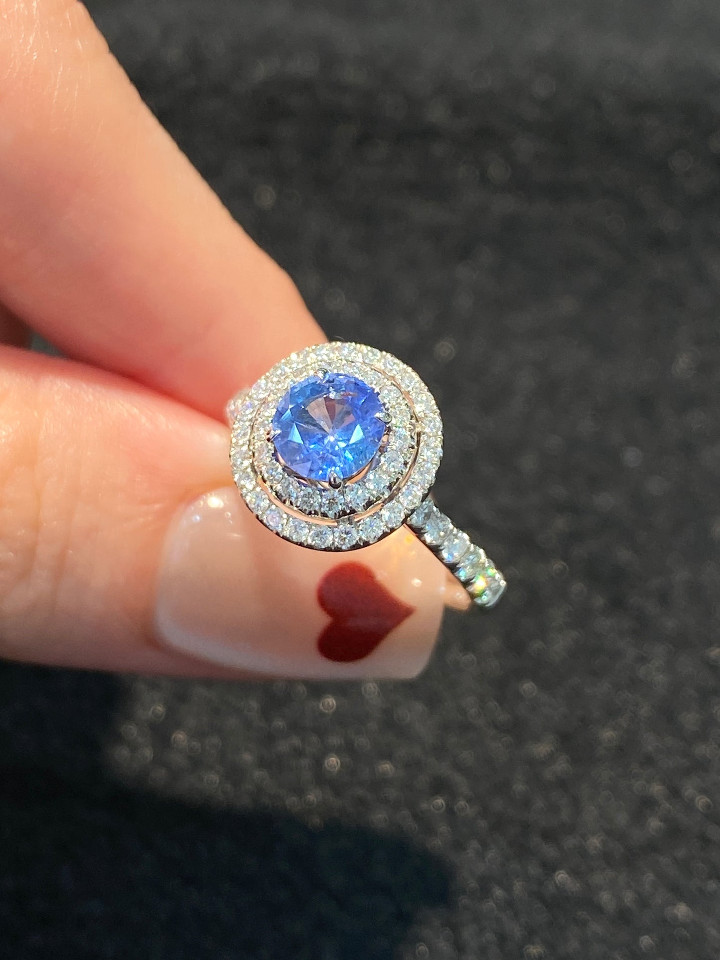Natural Blue Sapphire 0.98ct Ring