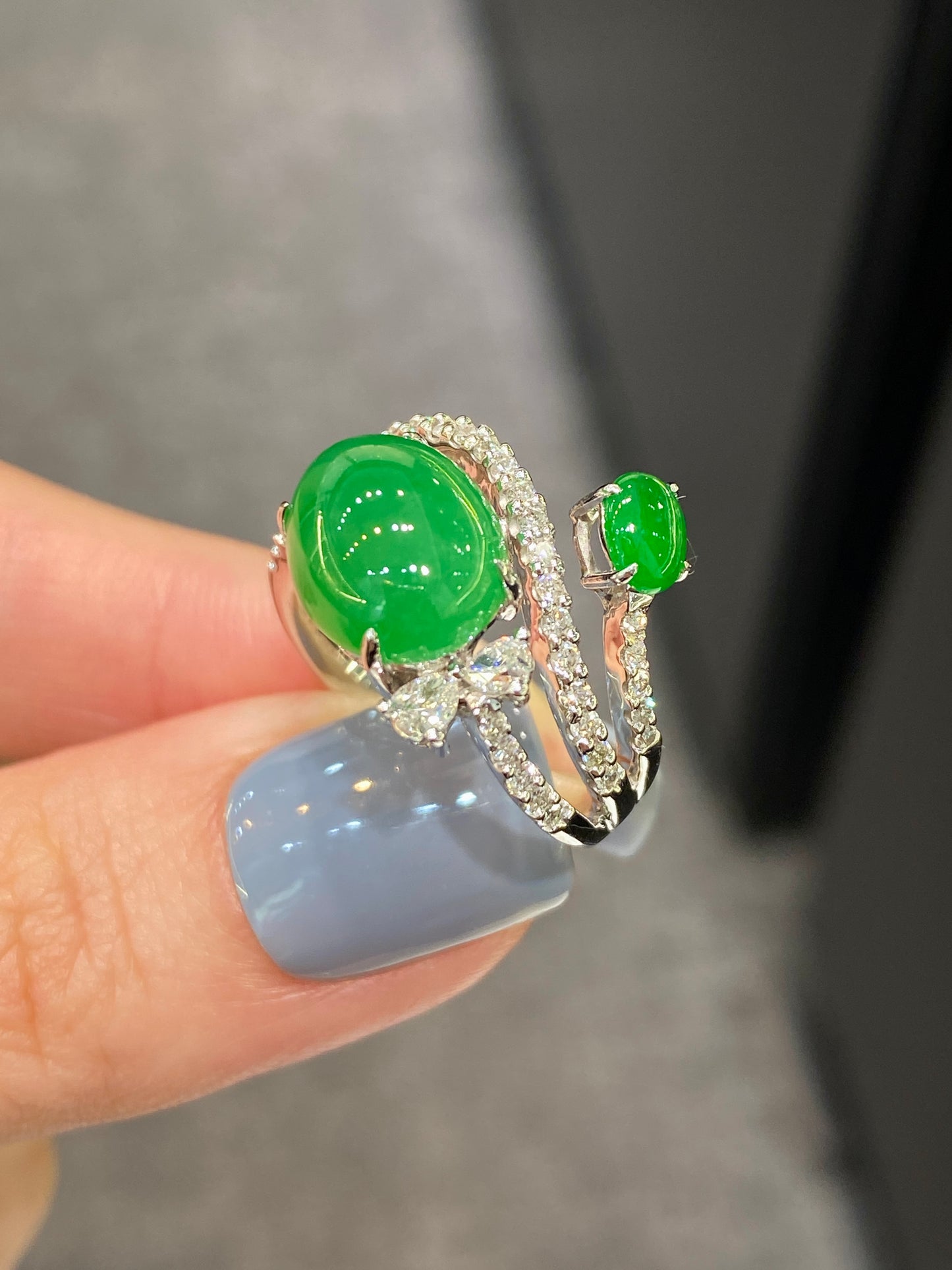 Natural Type A Jadeite Ring