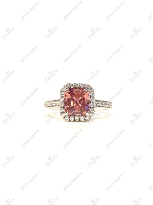 Natural Pink Tourmaline 1.73ct Ring