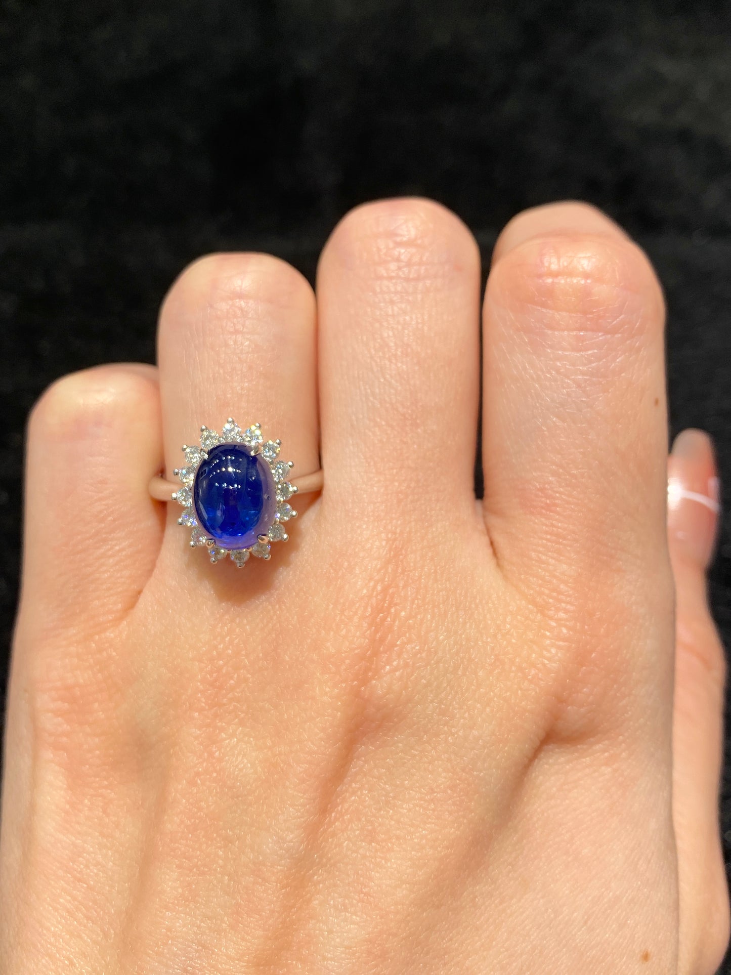Natural Royal Blue Sapphire 3.98ct Ring