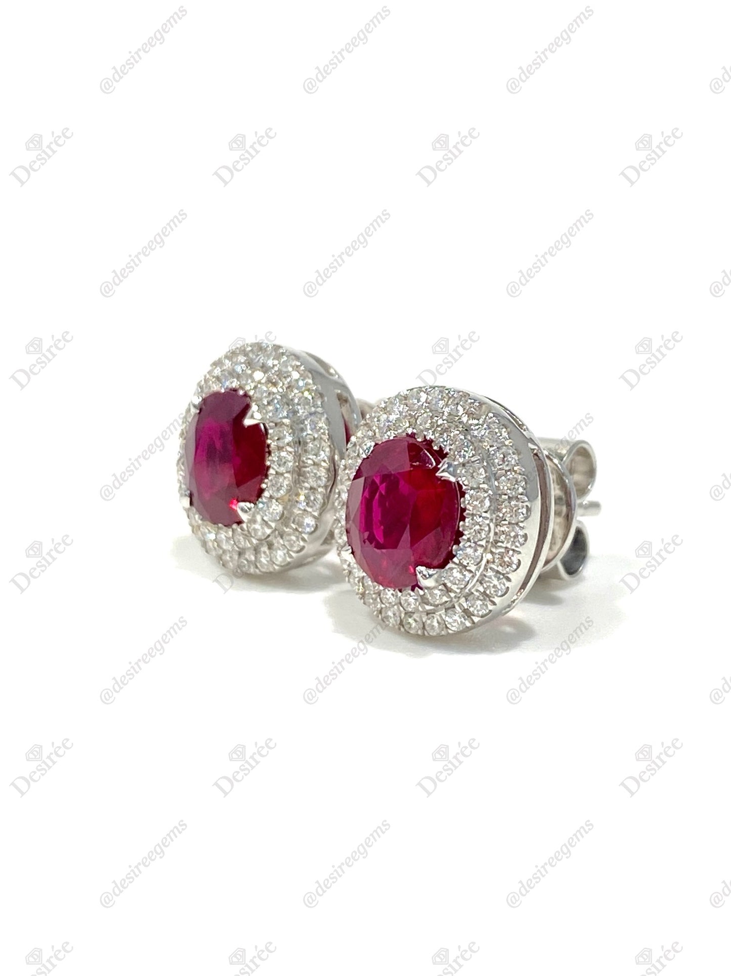 Natural Ruby 1.48ct Earrings