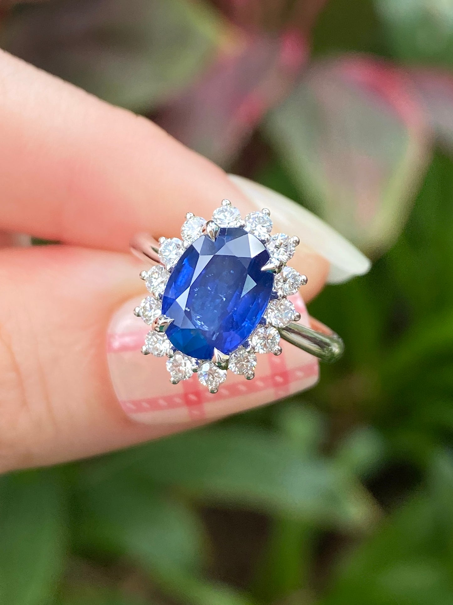 Natural Blue Sapphire 3.11ct Ring