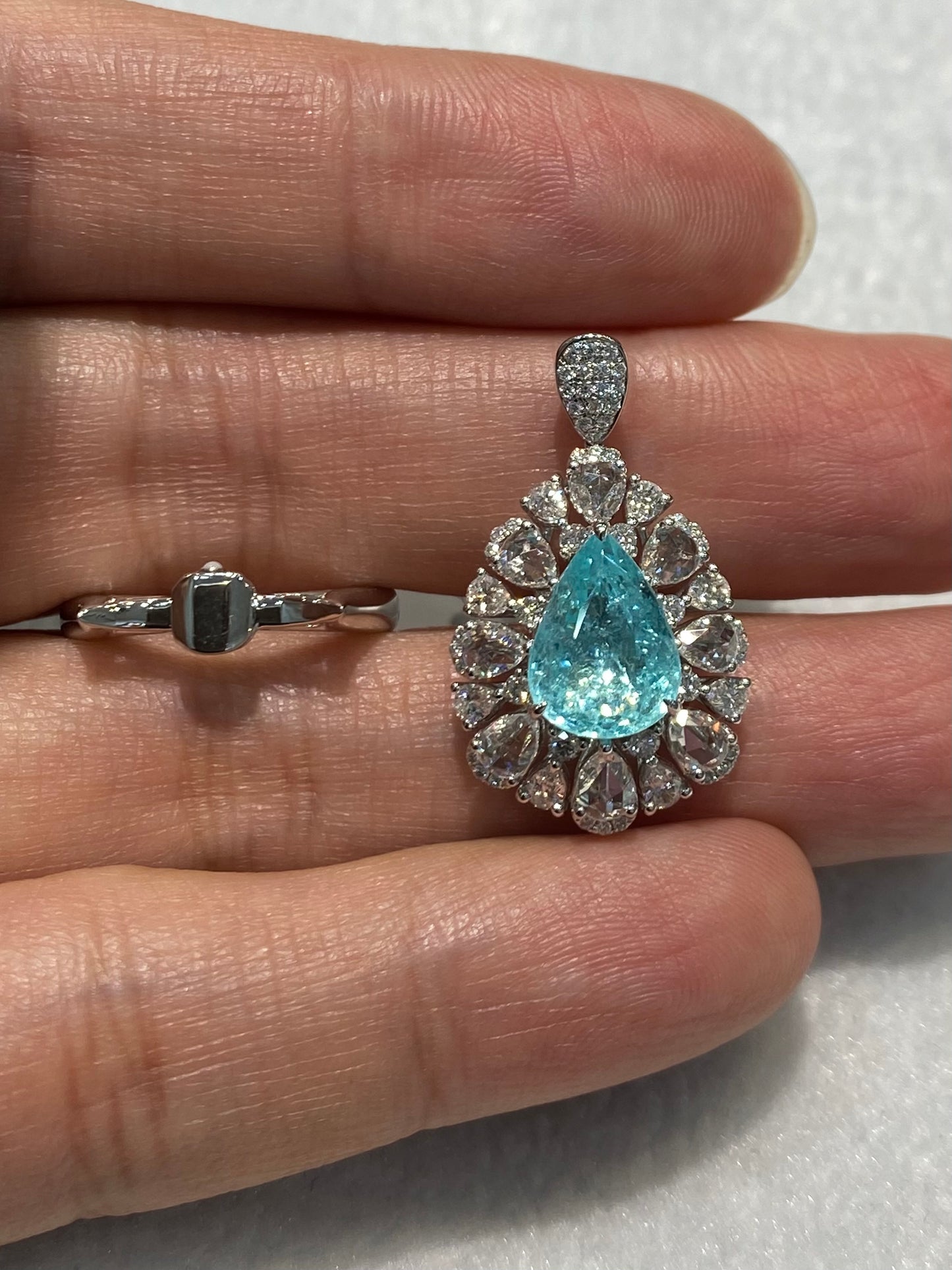 Natural Paraiba Tourmaline 3.66ct Ring / Pendant