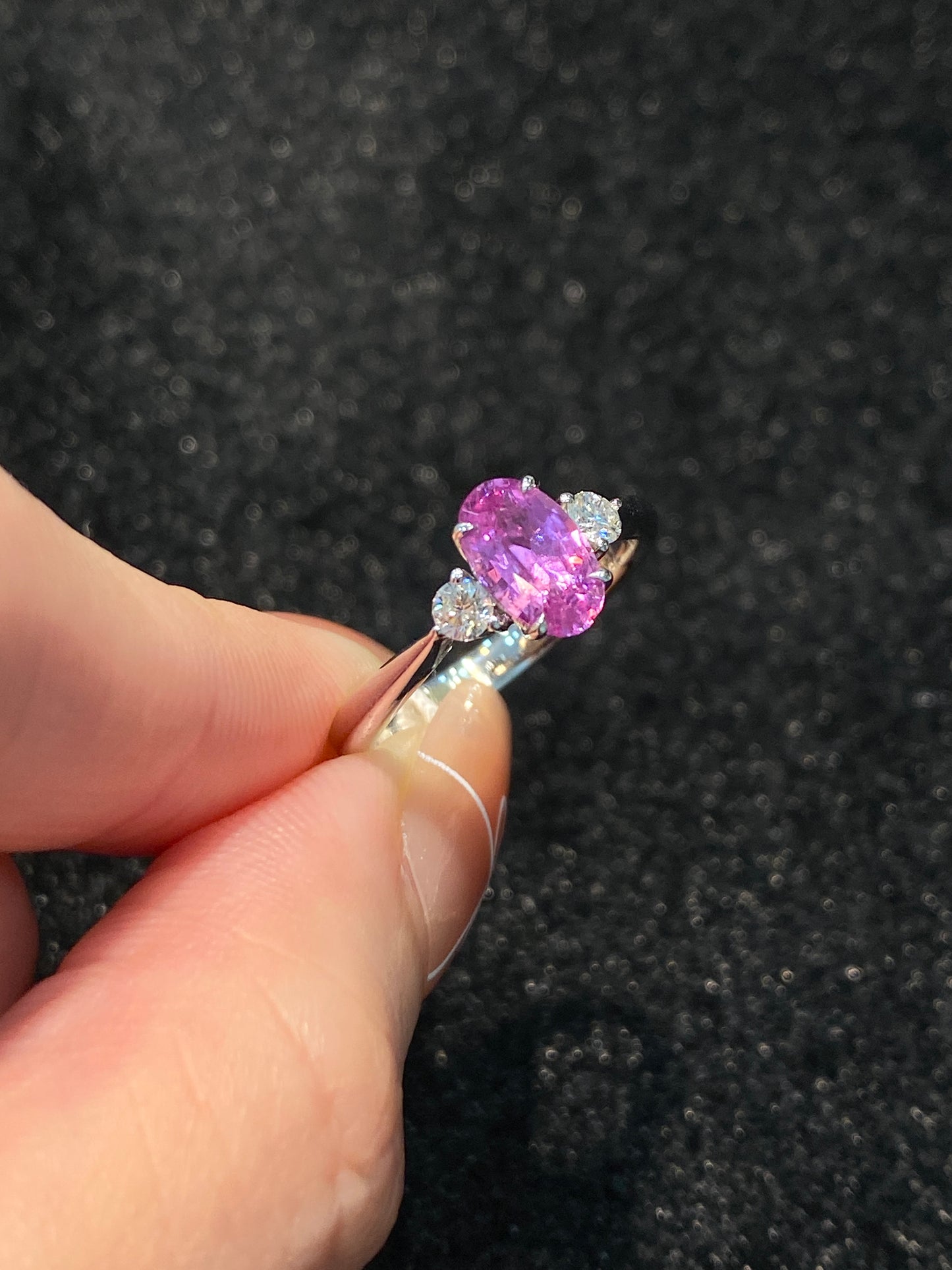 Natural Pink Sapphire 1.15ct Ring